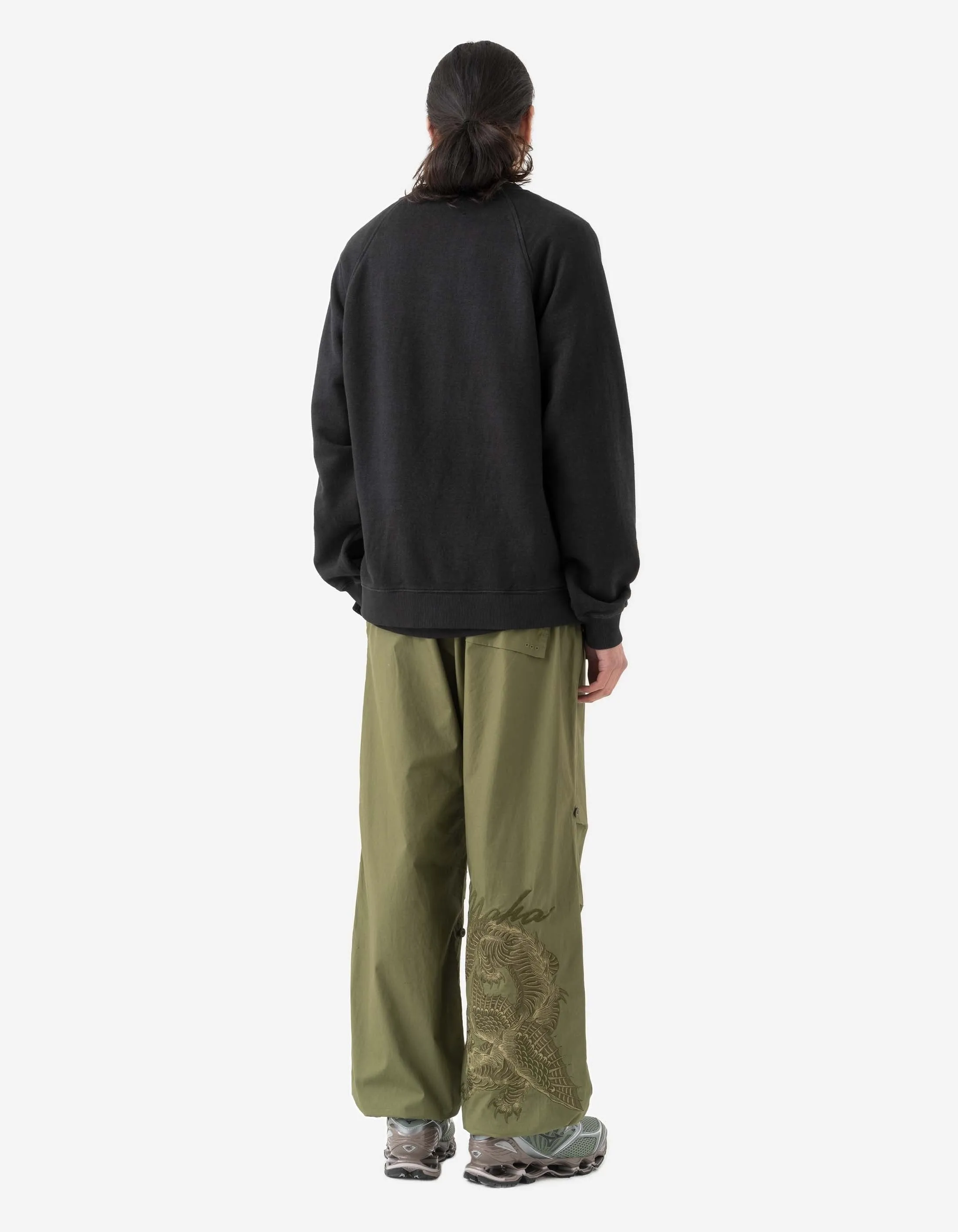 6002 Asym Monk Organic Crew Sweat Black sold by Maharishi product image thumbnail 4
