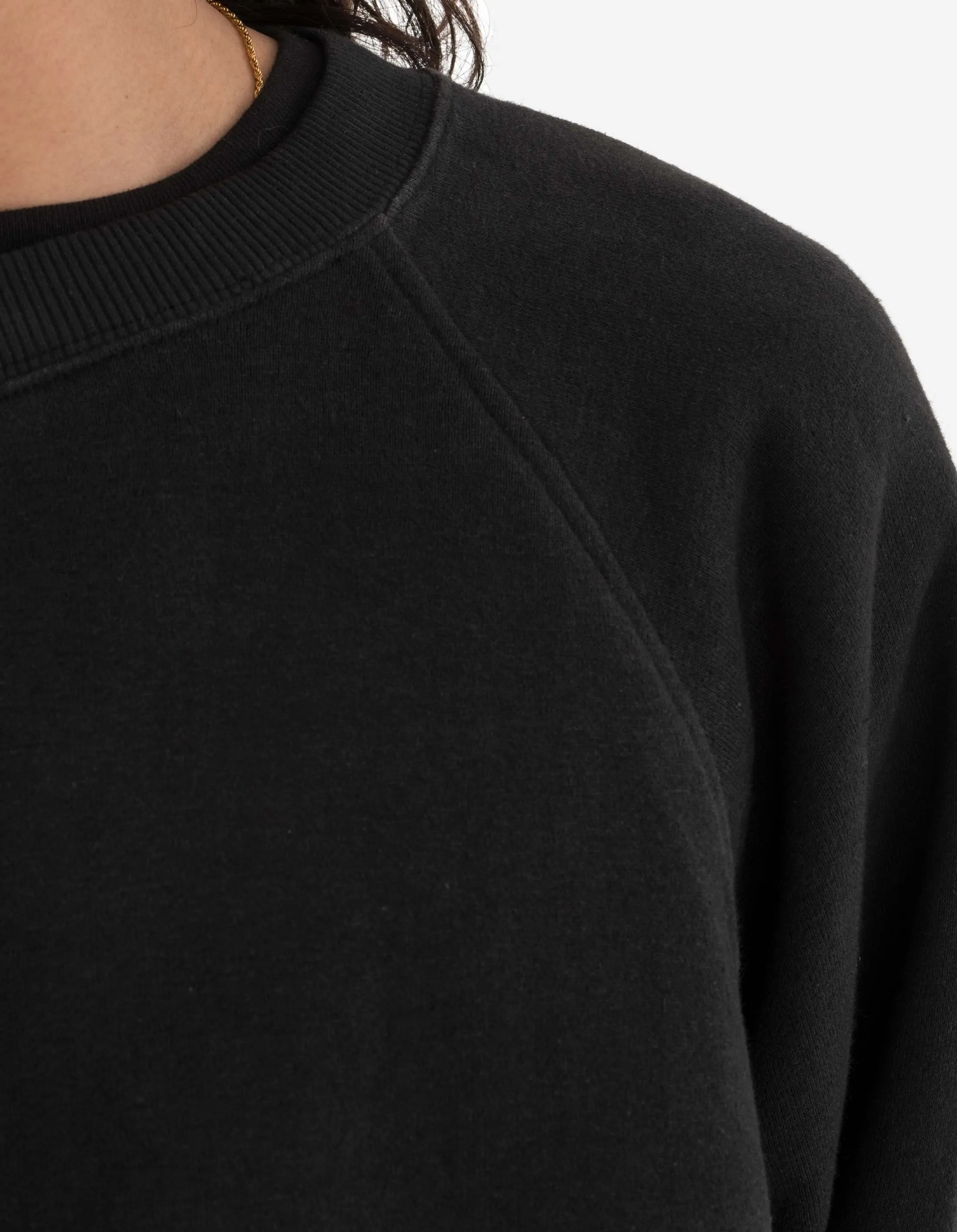 6002 Asym Monk Organic Crew Sweat Black sold by Maharishi product image thumbnail 5