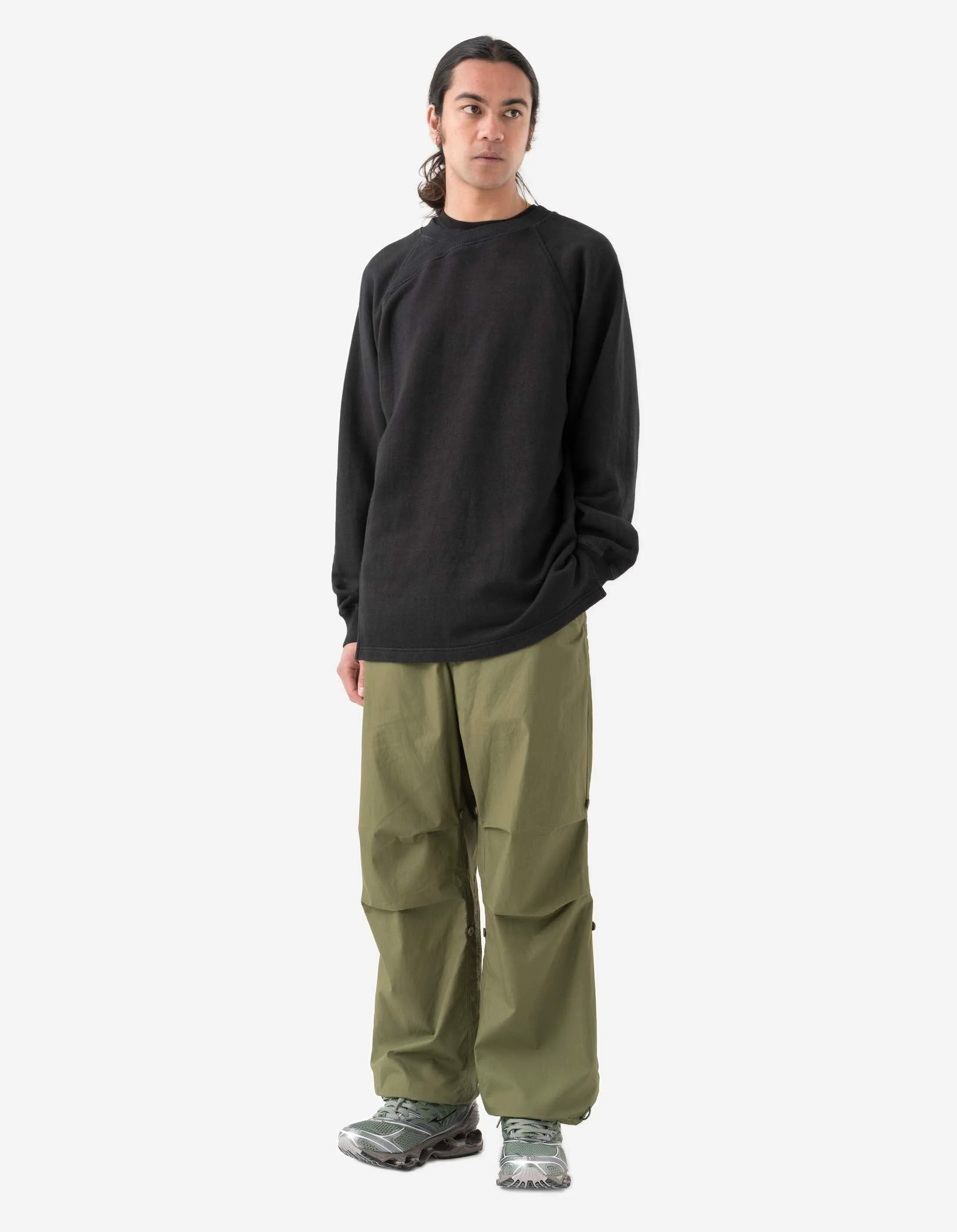 6002 Asym Monk Organic Crew Sweat Black sold by Maharishi product image thumbnail 2