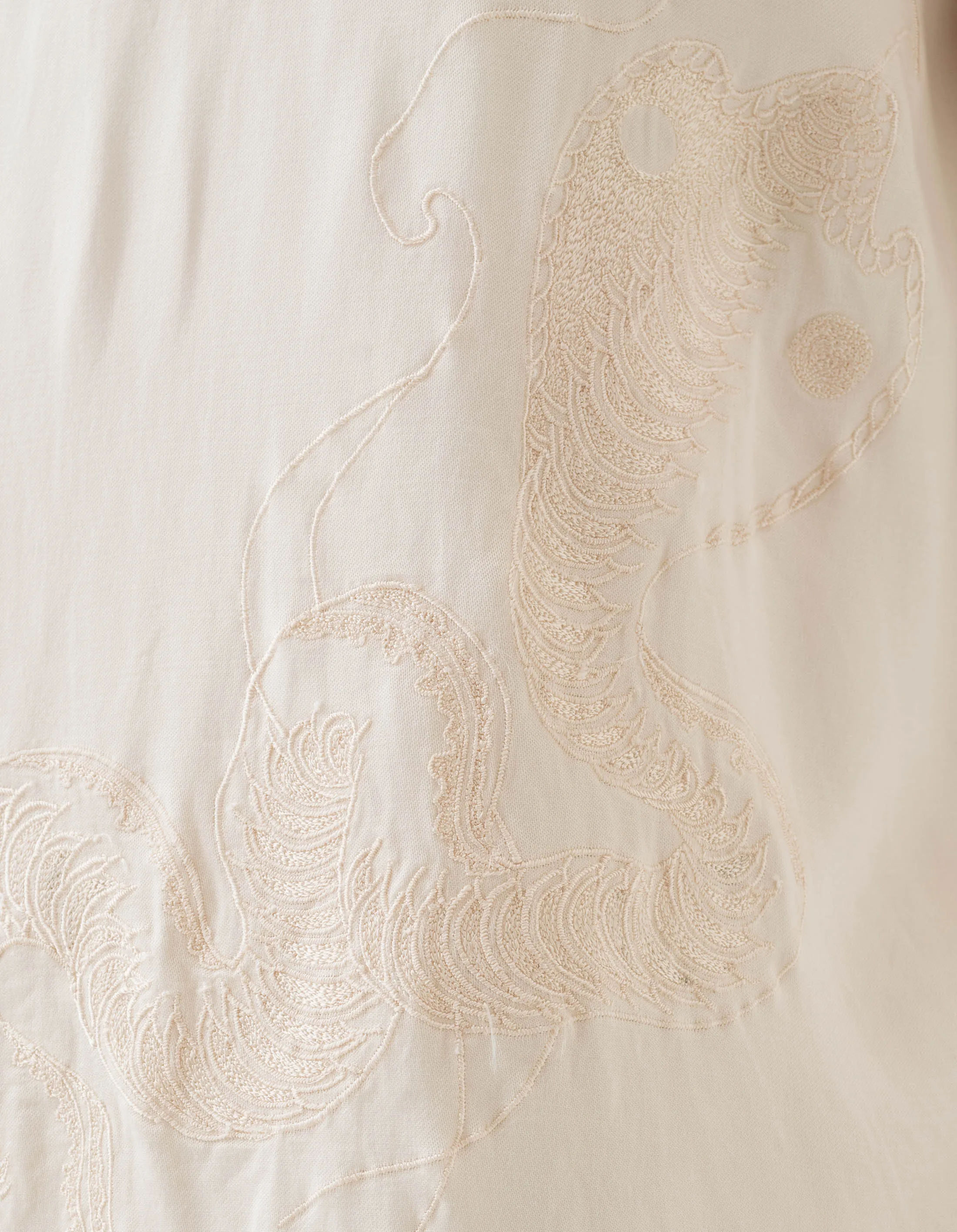 6121 Year of the Snake Cupro Shirt Ecru sold by Maharishi product image thumbnail 5