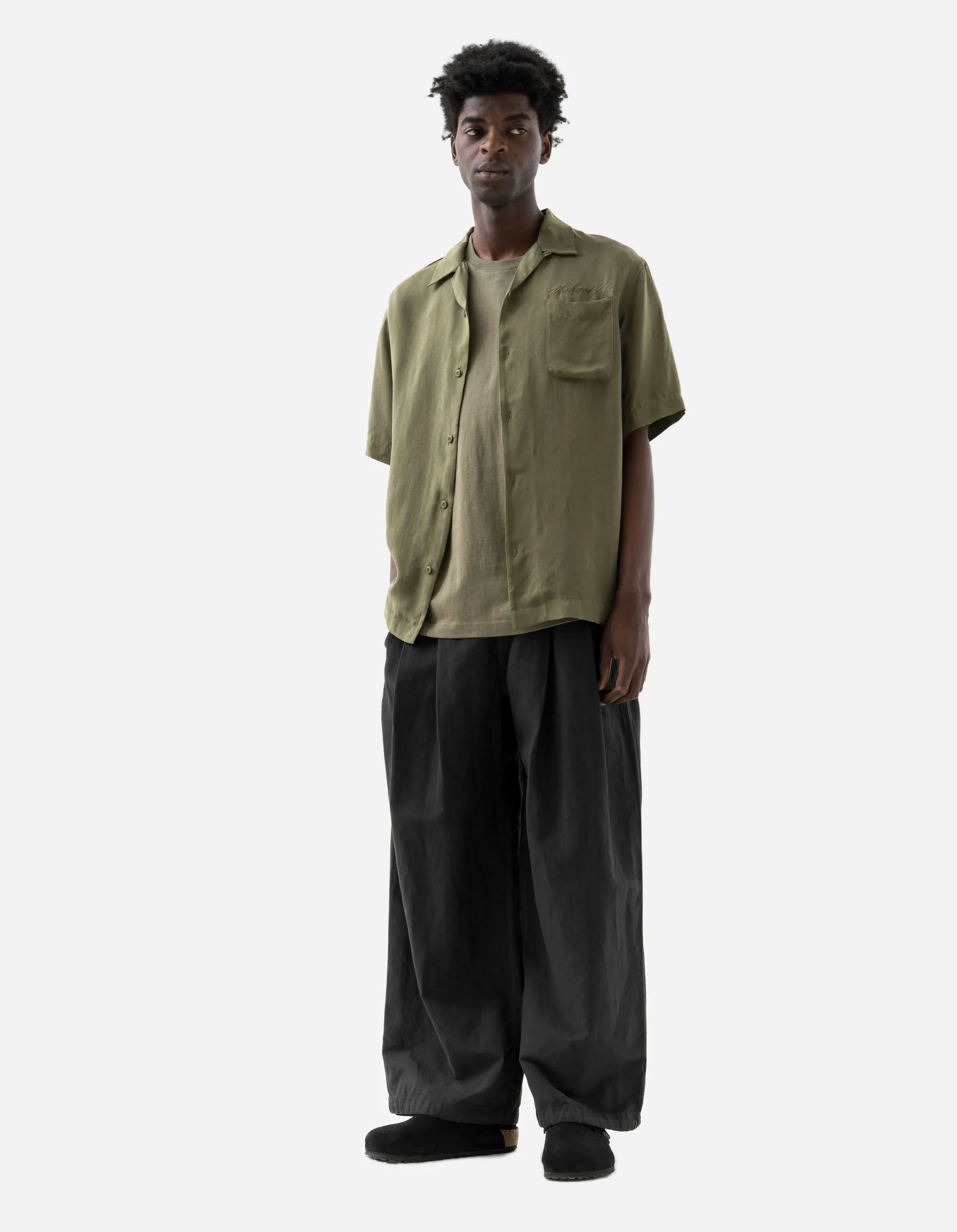 6098 Tiger Dragon Camp Collar Shirt Olive OG-107F sold by Maharishi product image thumbnail 2