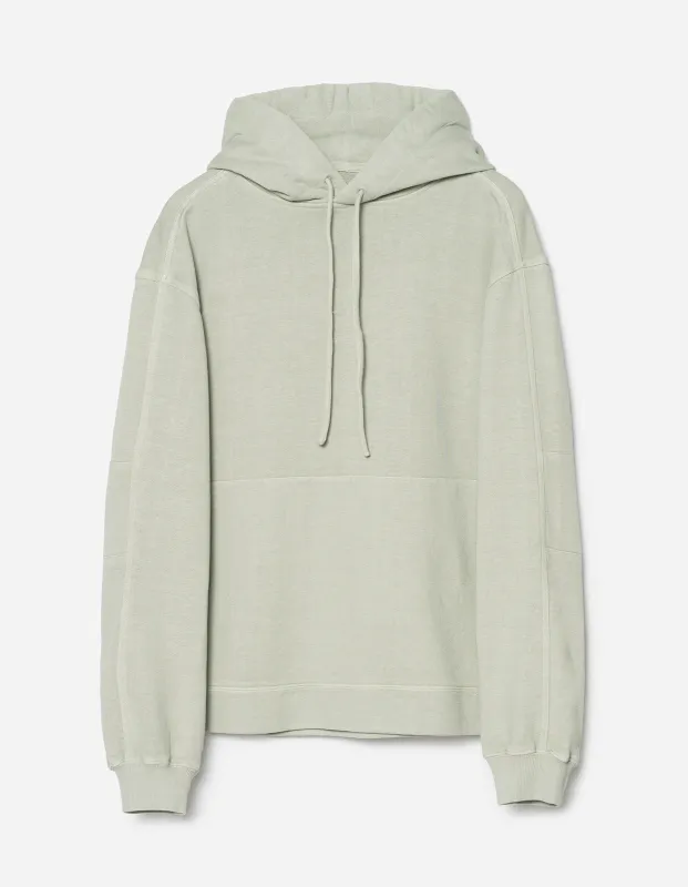 5233 Articulated Hemp Hooded Sweat Sage made by Maharishi