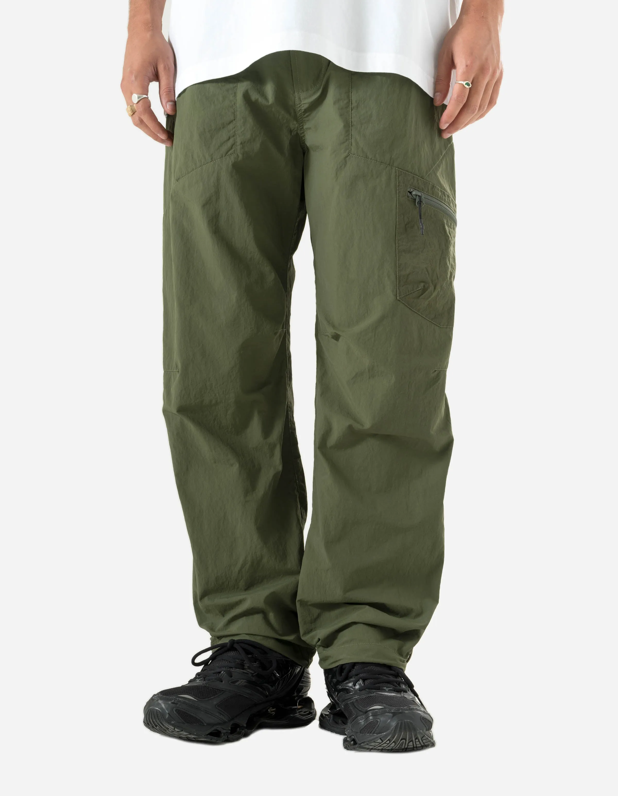 5282 Veg Dyed Asym Cargo Track Pants Olive sold by Maharishi product image thumbnail 2