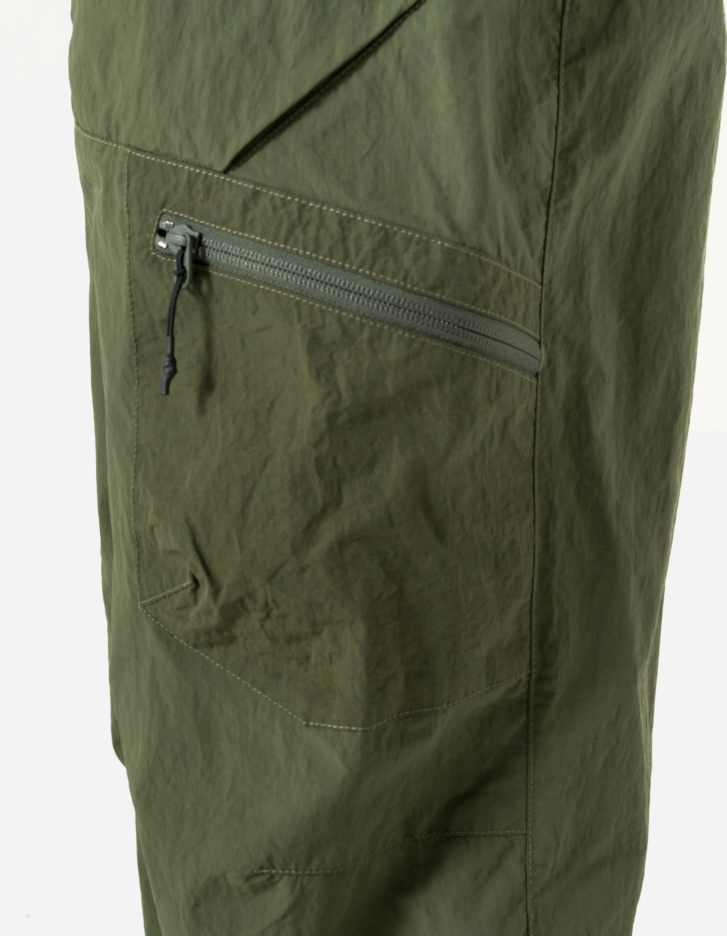 5282 Veg Dyed Asym Cargo Track Pants Olive sold by Maharishi product image thumbnail 4