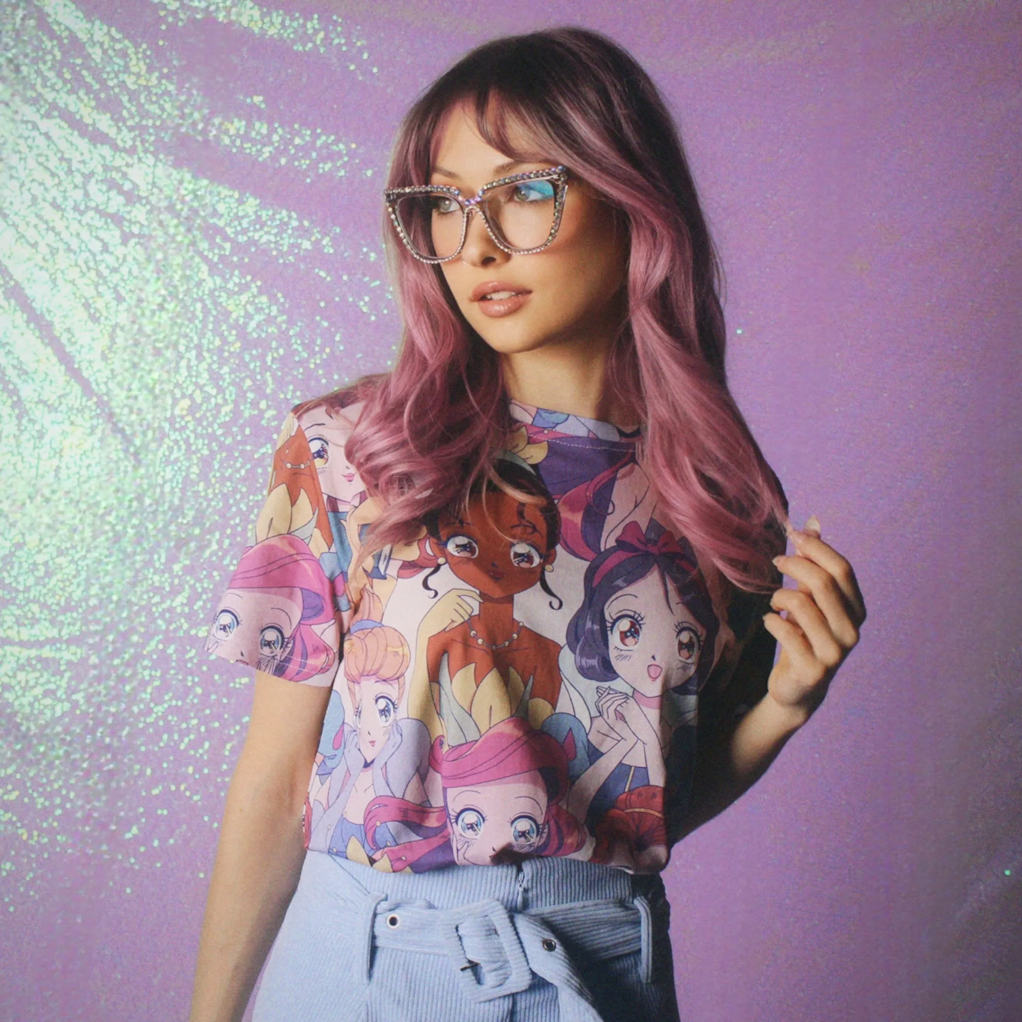 Disney Princess Anime AOP T-Shirt sold by Cakeworthy product image thumbnail 5