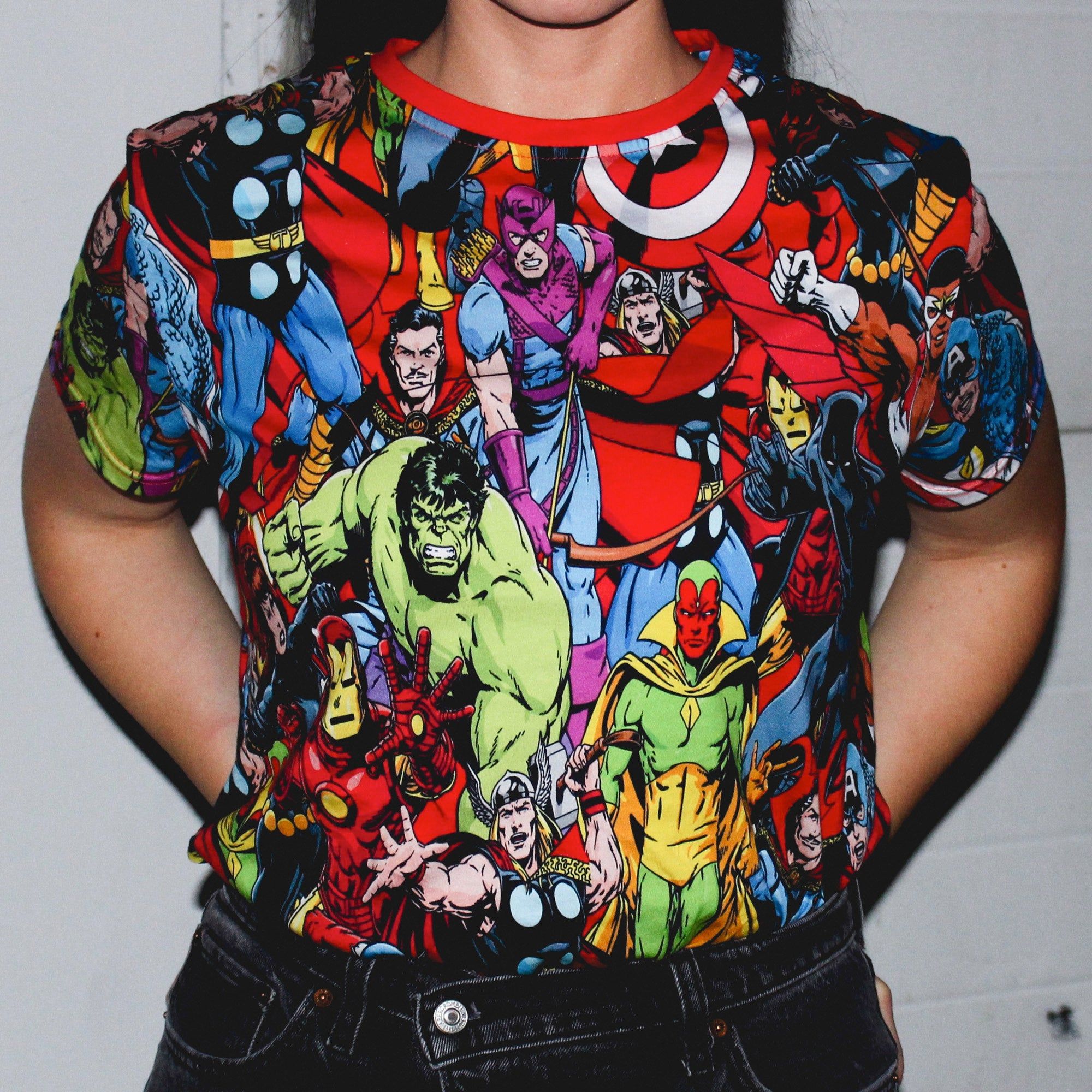The Avengers AOP T-Shirt sold by Cakeworthy product image thumbnail 2