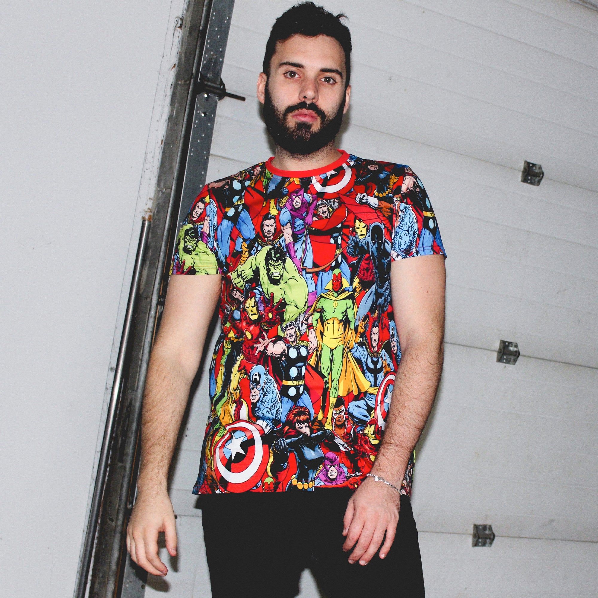 The Avengers AOP T-Shirt sold by Cakeworthy product image thumbnail 4