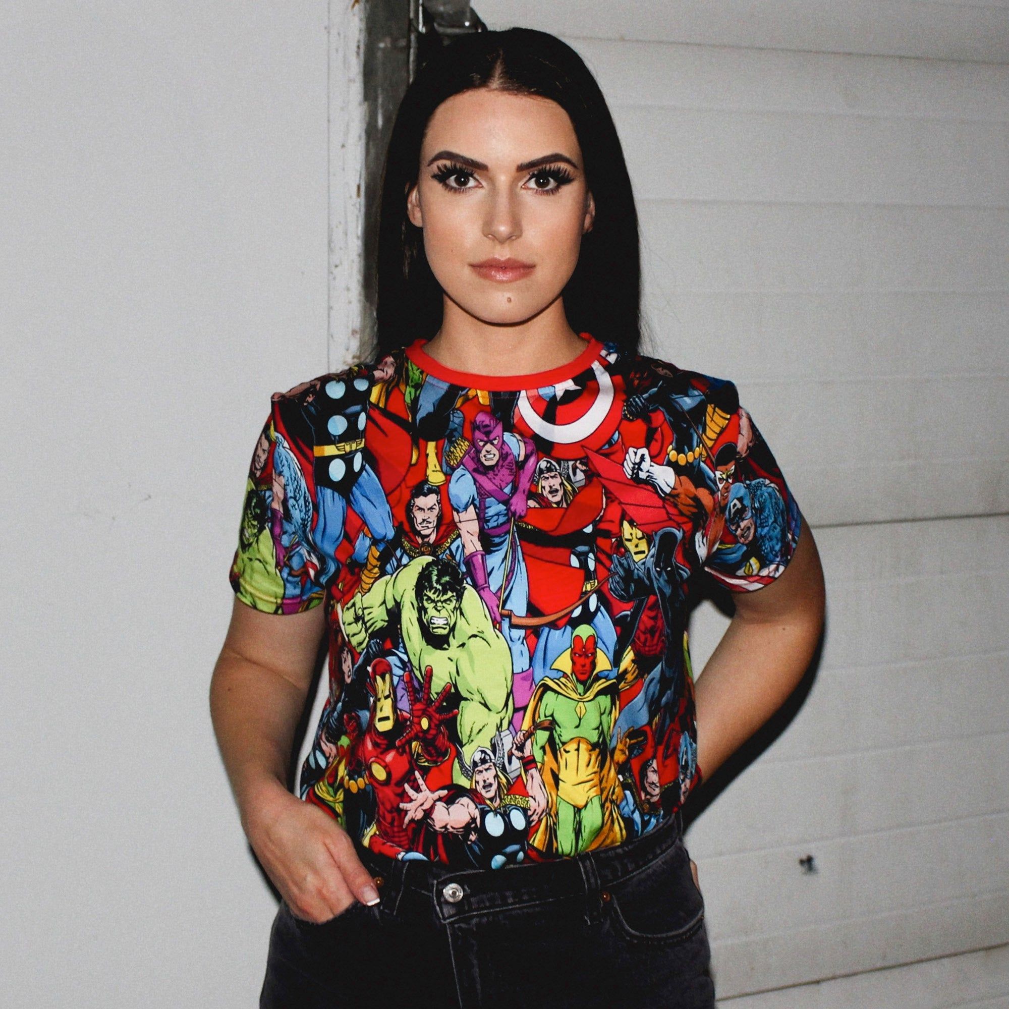 The Avengers AOP T-Shirt sold by Cakeworthy product image thumbnail 3