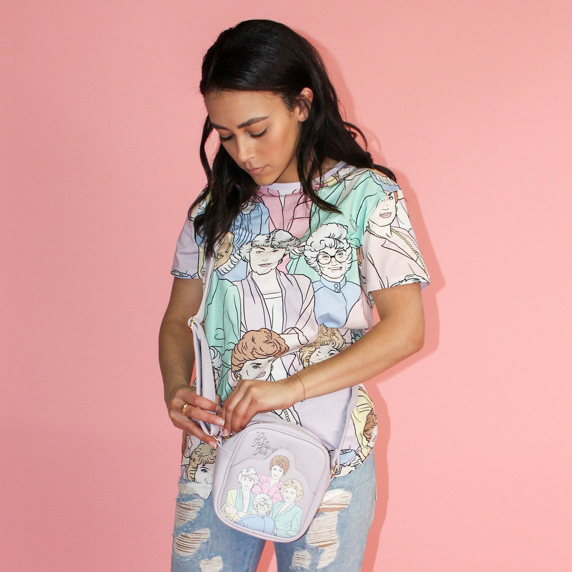 The Golden Girls Pastel AOP T-Shirt sold by Cakeworthy product image thumbnail 5