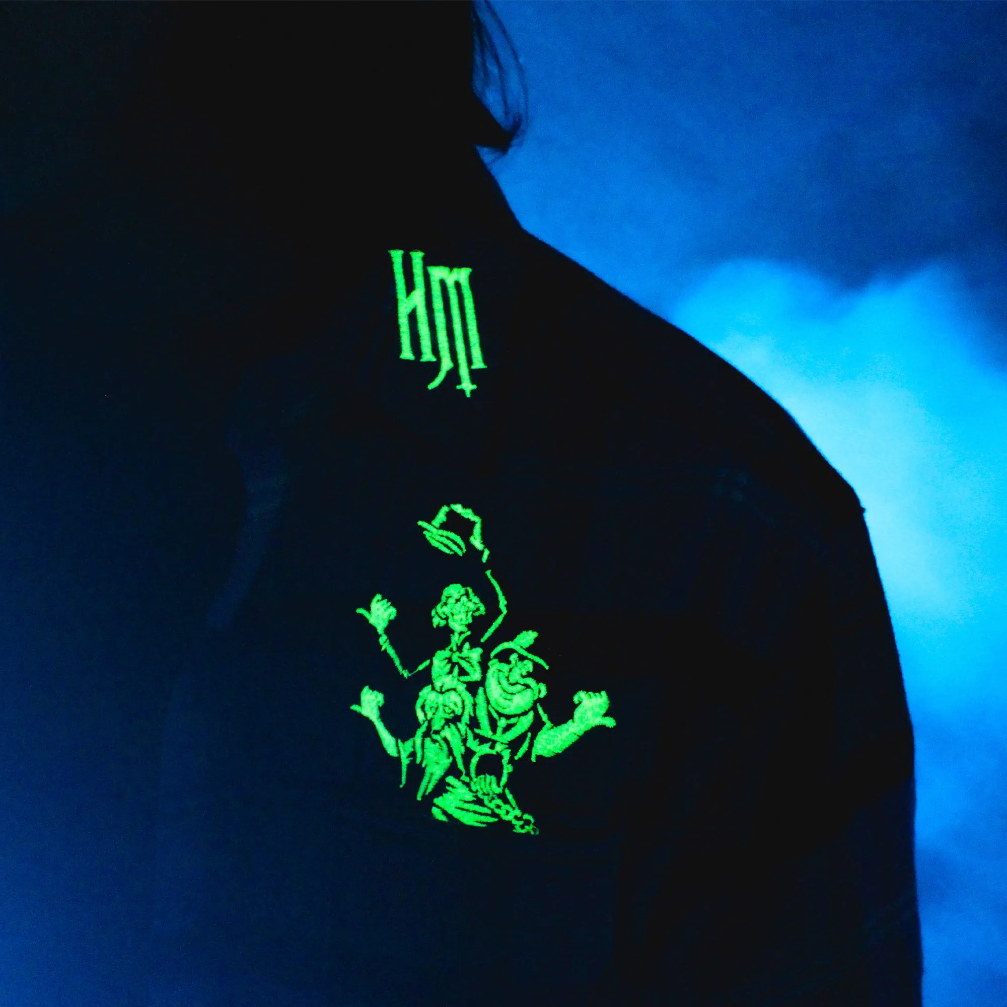 Haunted Mansion Glow Hitchhiking Ghosts Flannel II sold by Cakeworthy product image thumbnail 3