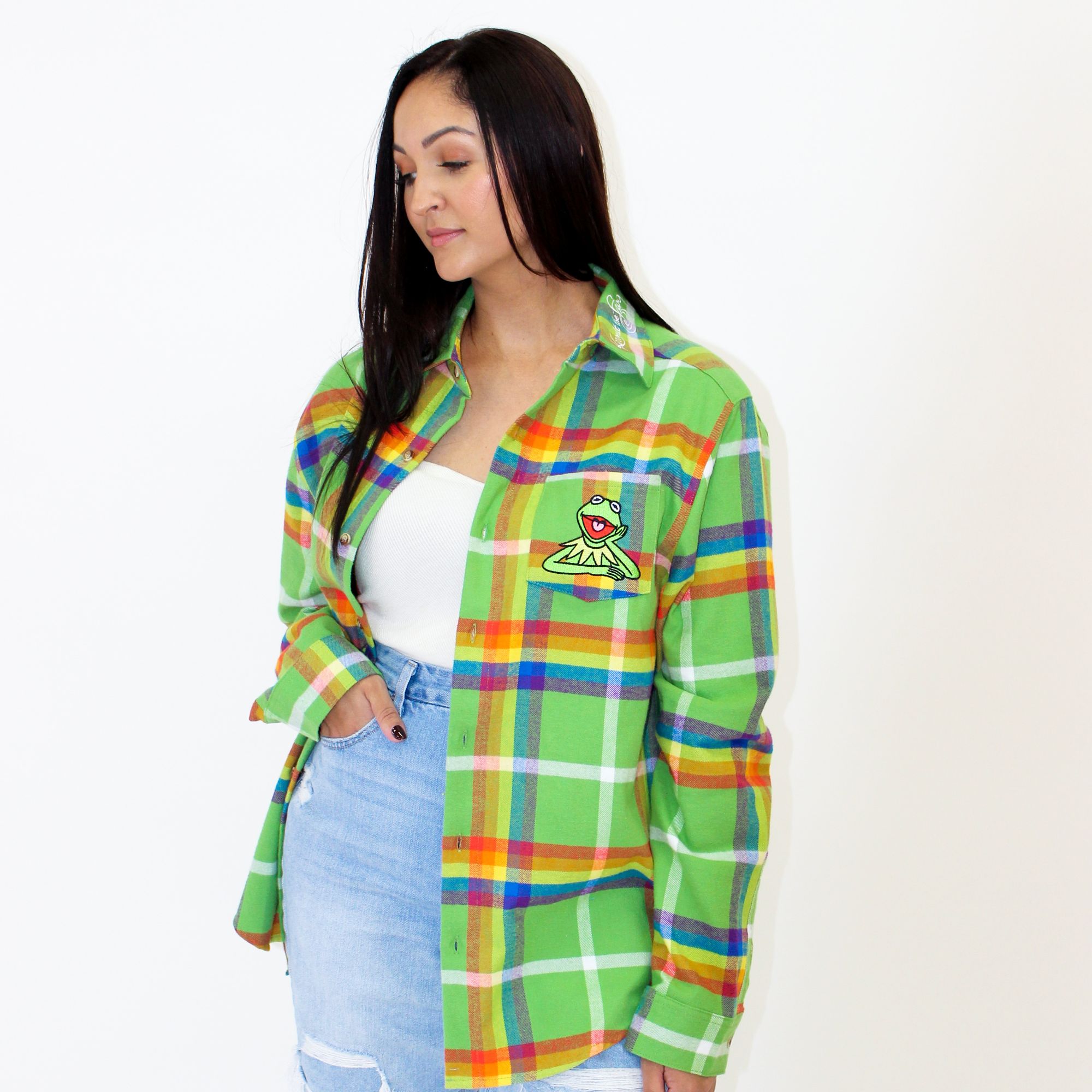 Kermit the Frog Flannel sold by Cakeworthy product image thumbnail 5