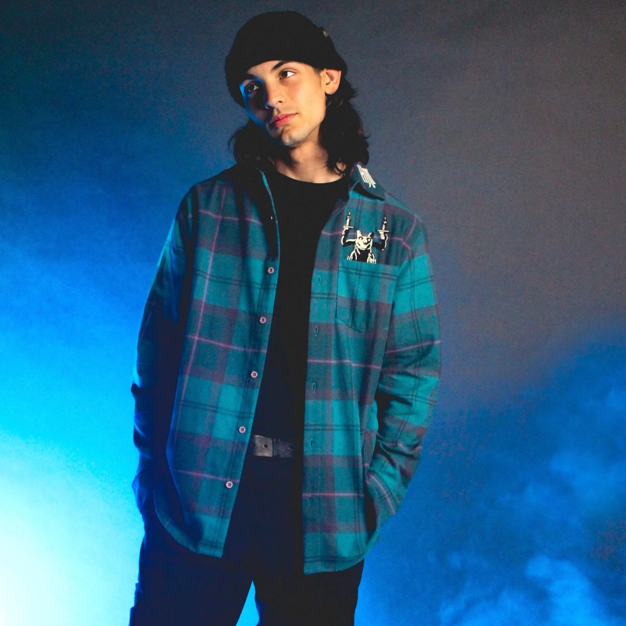 Haunted Mansion Glow Chamber Flannel II sold by Cakeworthy product image thumbnail 5