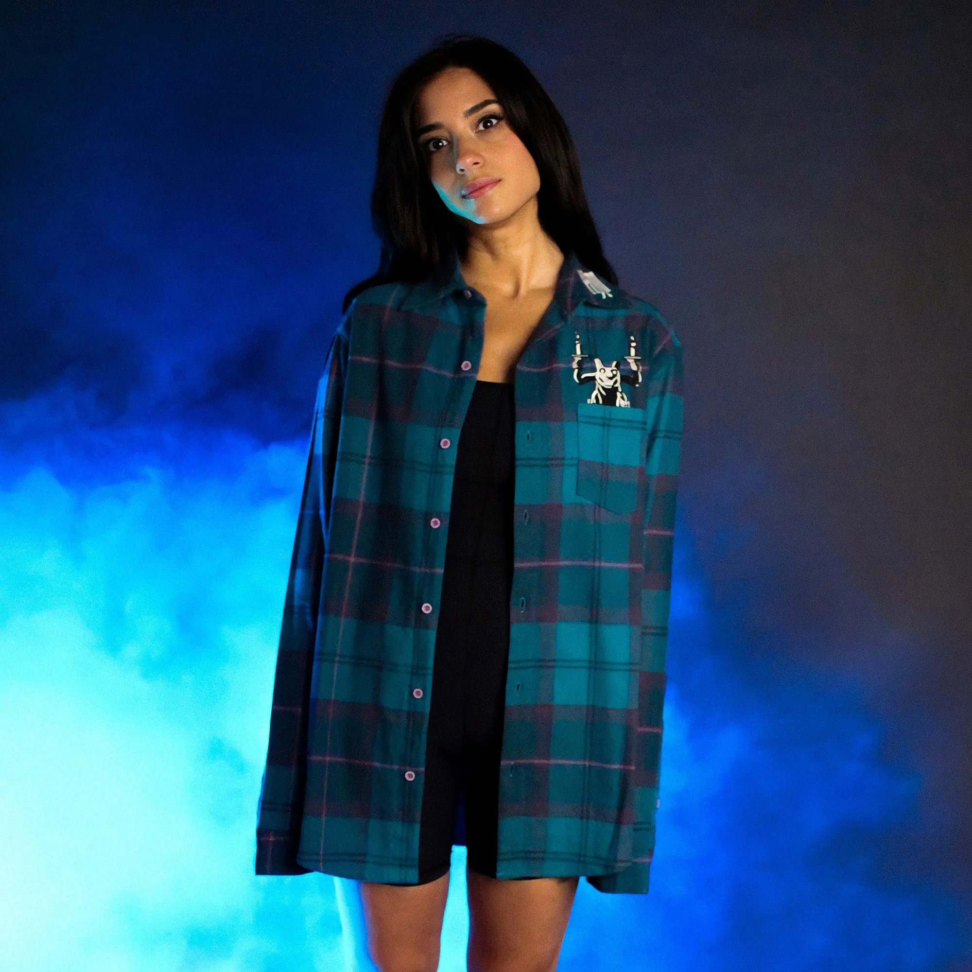 Haunted Mansion Glow Chamber Flannel II sold by Cakeworthy product image thumbnail 2