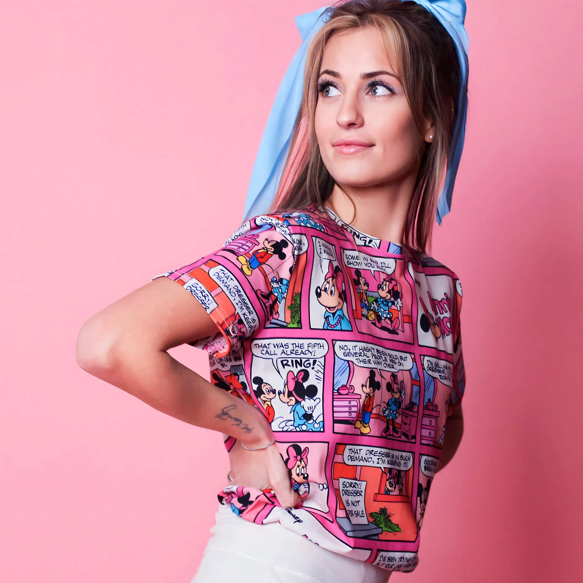 Minnie Mouse Comic AOP T-Shirt sold by Cakeworthy product image thumbnail 4