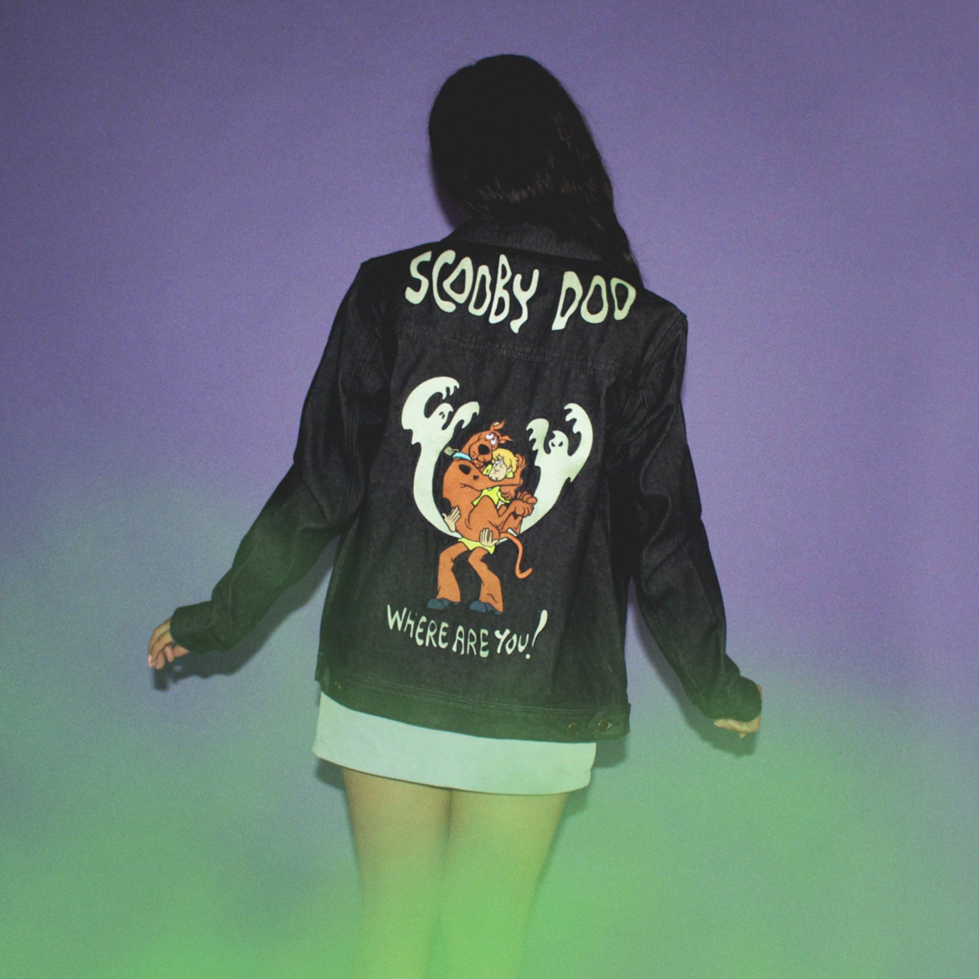 Scooby-Doo Glow Denim Jacket sold by Cakeworthy
