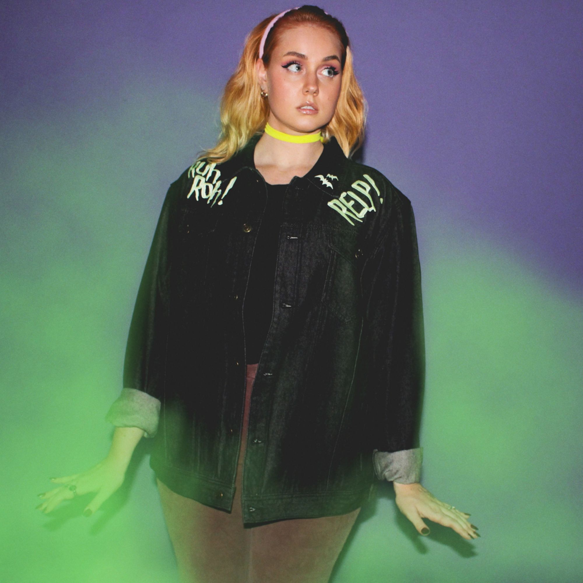 Scooby-Doo Glow Denim Jacket sold by Cakeworthy product image thumbnail 2