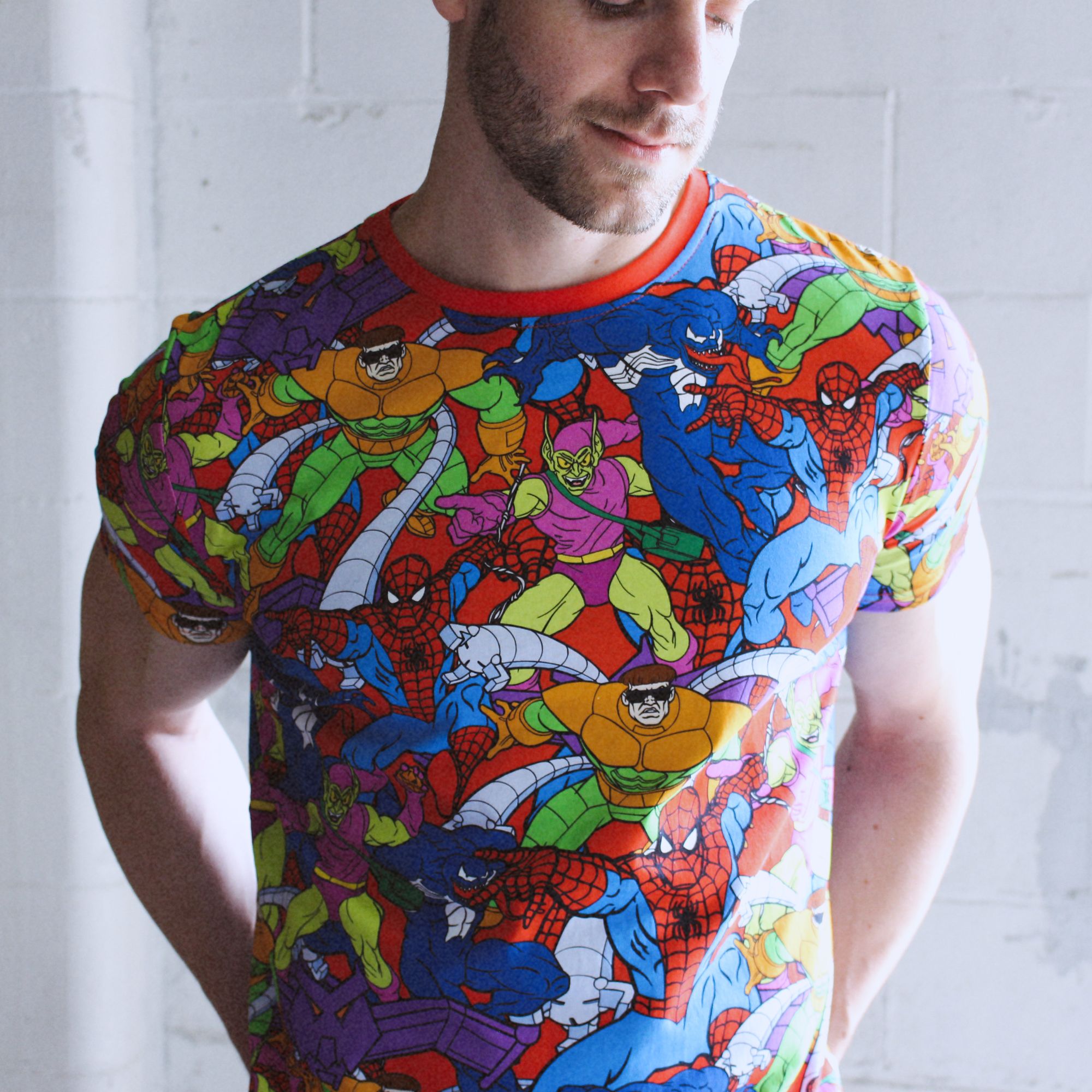 Spider-Man AOP T-Shirt sold by Cakeworthy product image thumbnail 4