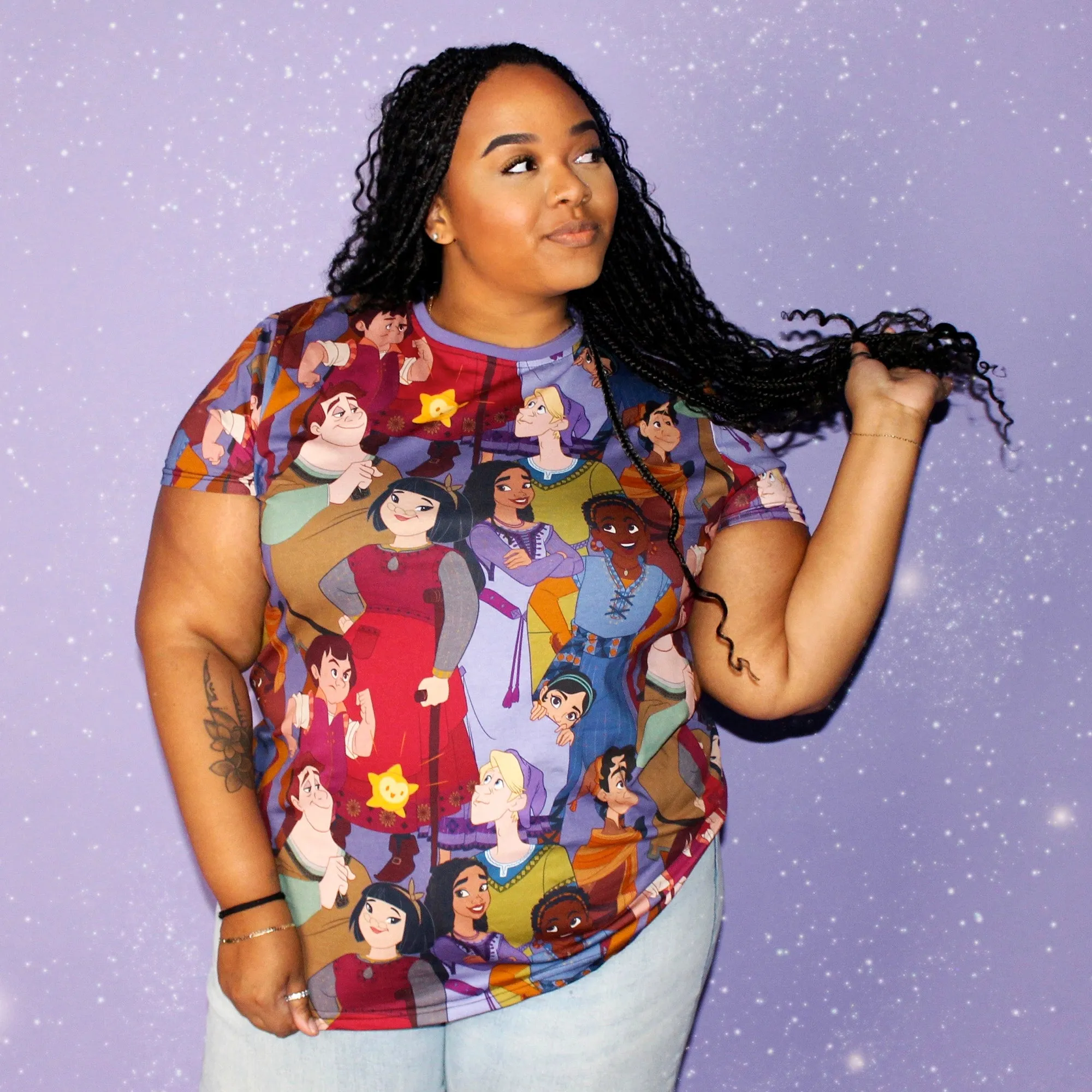 Wish AOP T-Shirt sold by Cakeworthy product image thumbnail 3