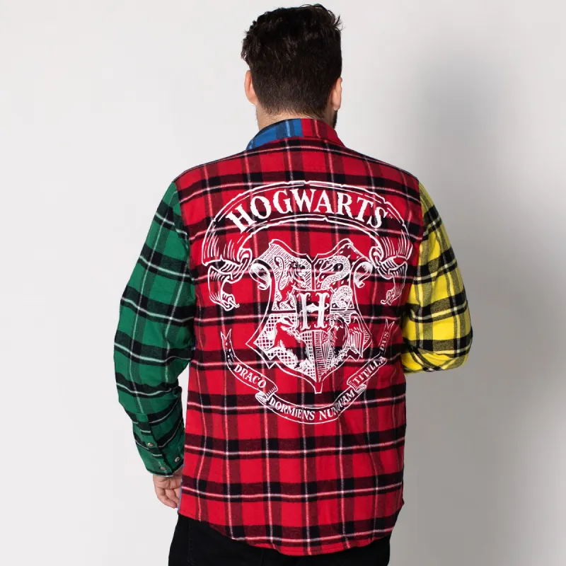 Hogwarts Patchwork Flannel sold by Cakeworthy