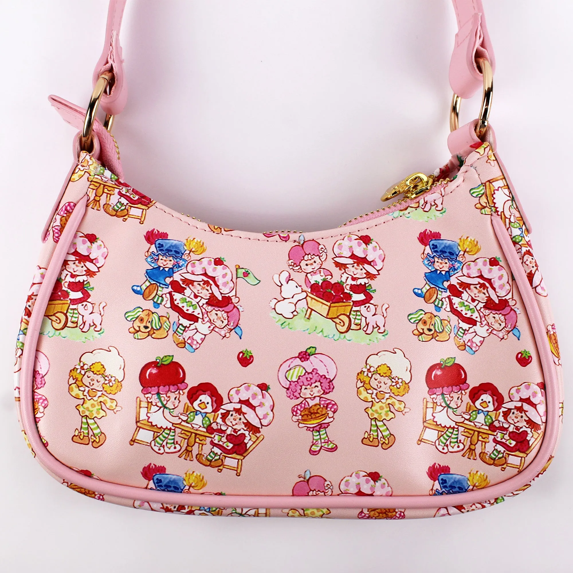 ★YEOMIM★ frill hobo bag (strawberry) Sanrio My Melody Strawberry Shaped Mini Shoulder Bag (My