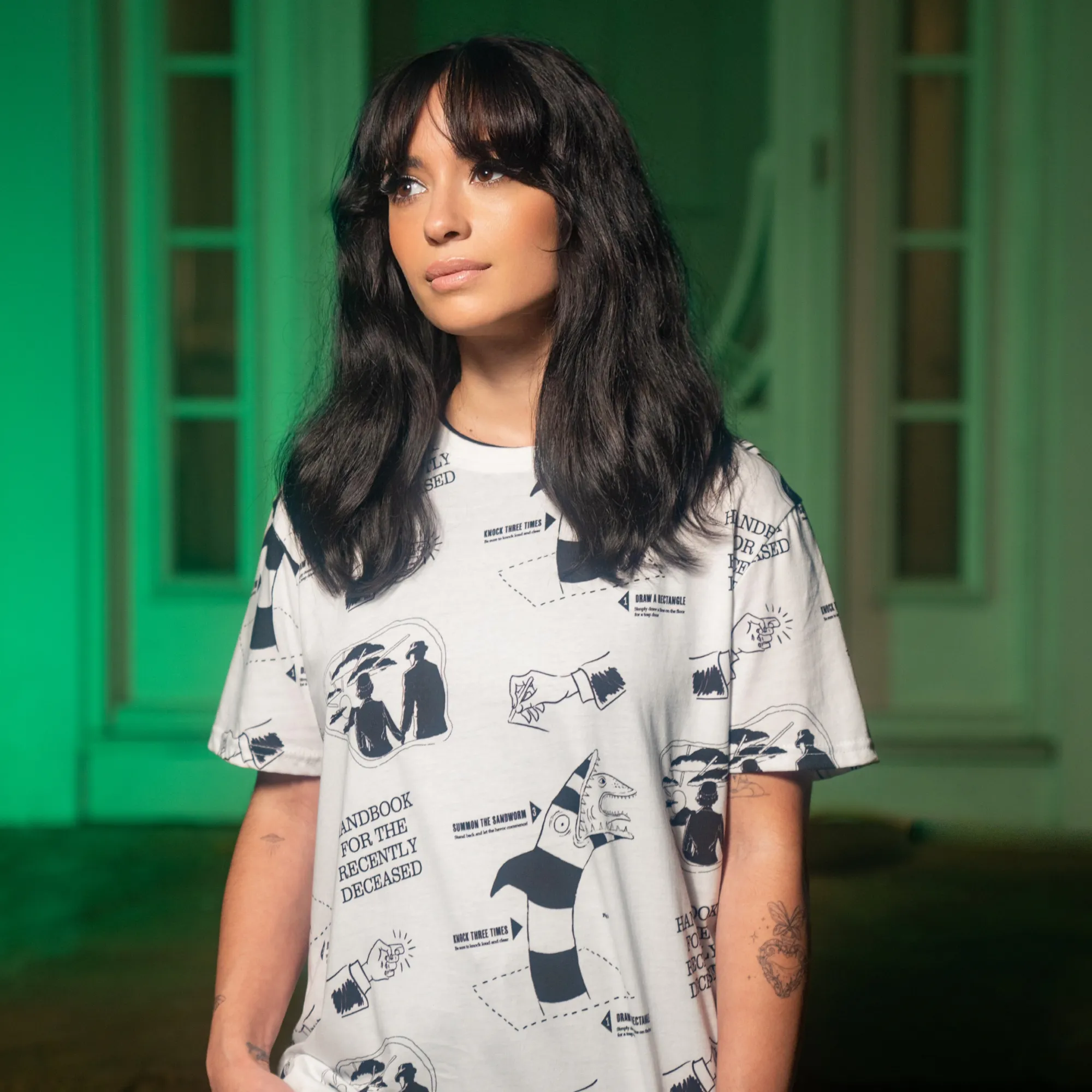 Handbook AOP T-Shirt sold by Cakeworthy product image thumbnail 2