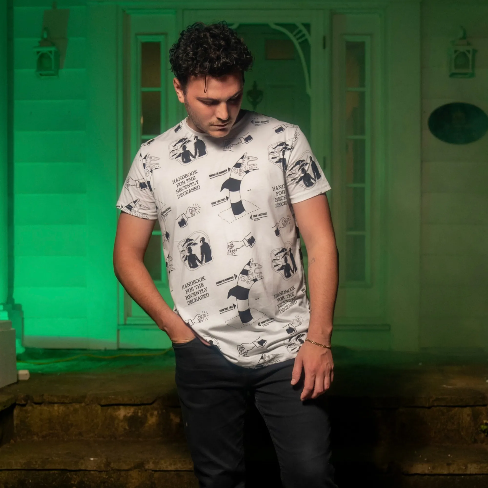 Handbook AOP T-Shirt sold by Cakeworthy product image thumbnail 3