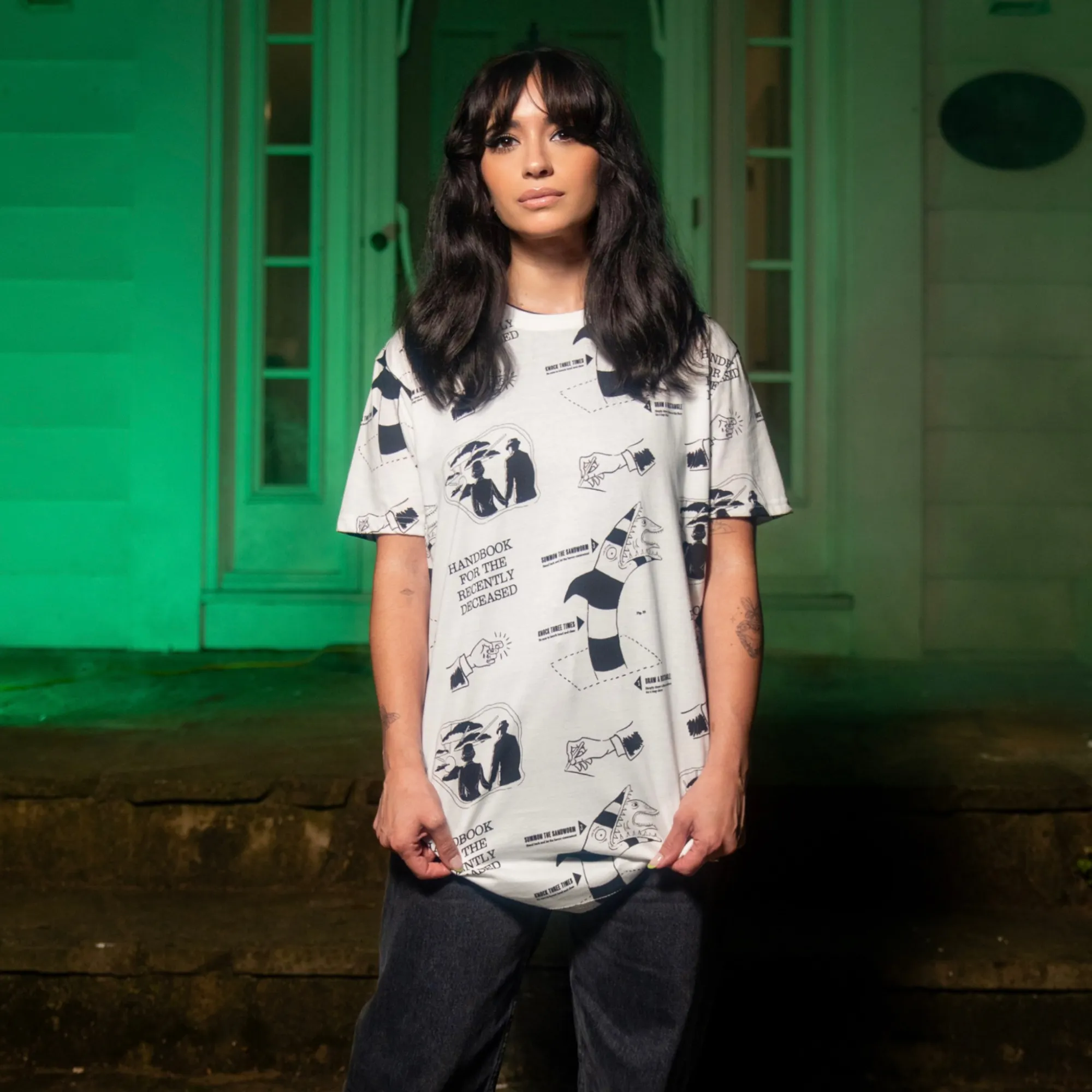 Handbook AOP T-Shirt sold by Cakeworthy product image thumbnail 5