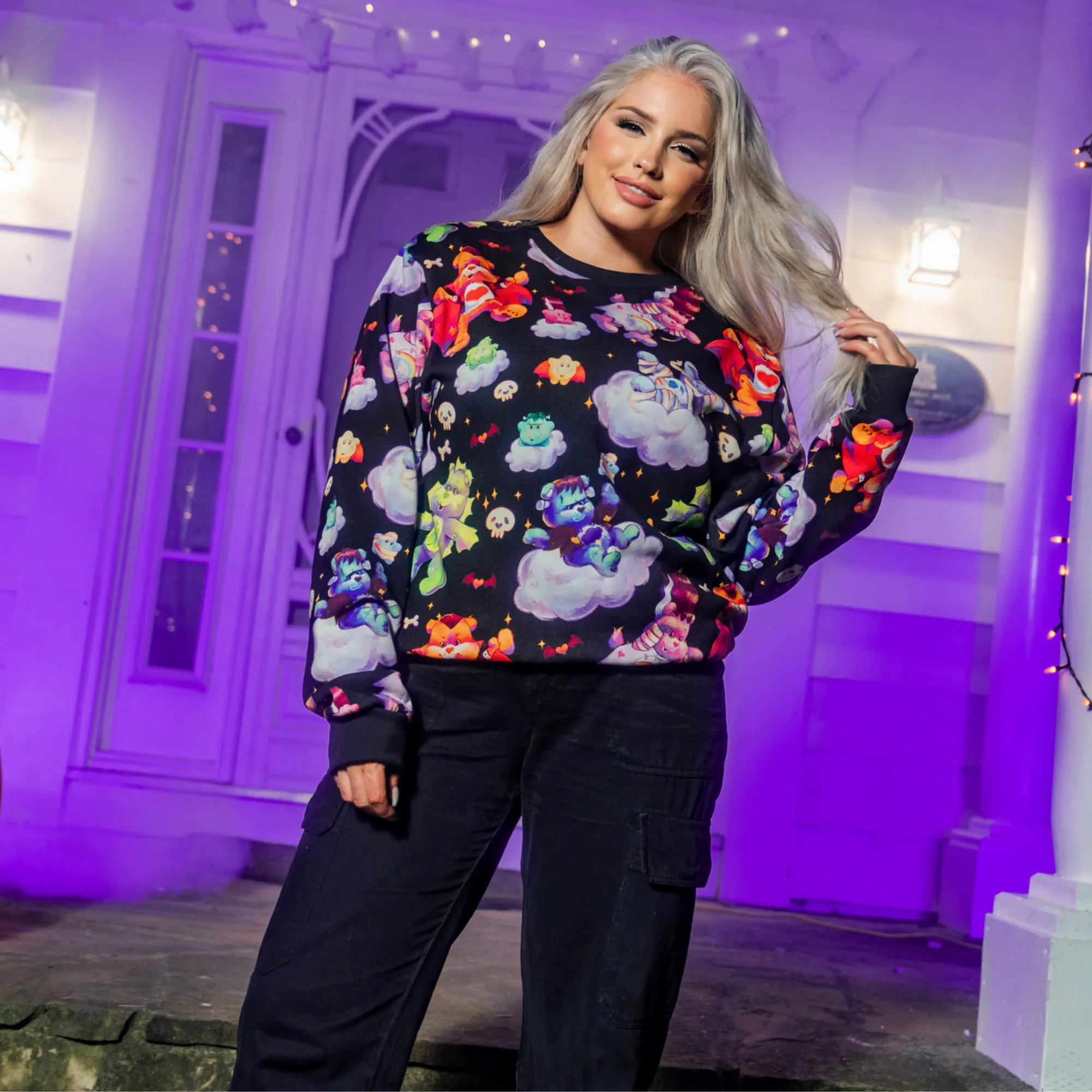 Care Bears x Universal Monsters Crewneck sold by Cakeworthy product image thumbnail 3