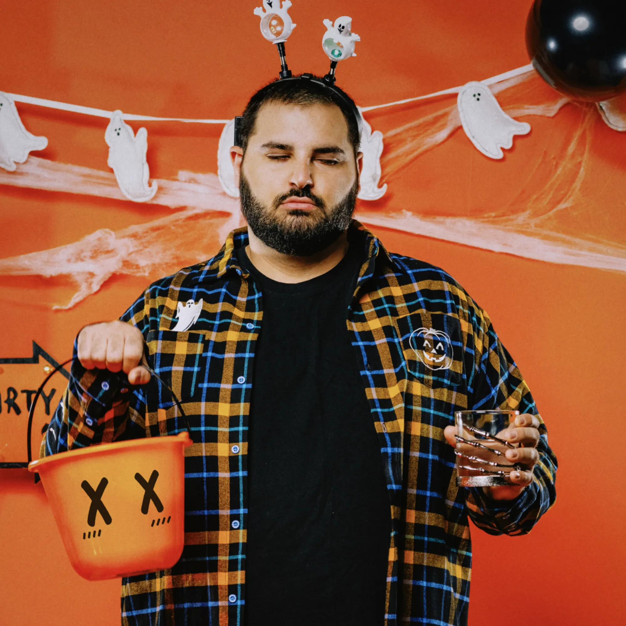 Scareworthy Glow Haunted House Flannel sold by Cakeworthy product image thumbnail 3