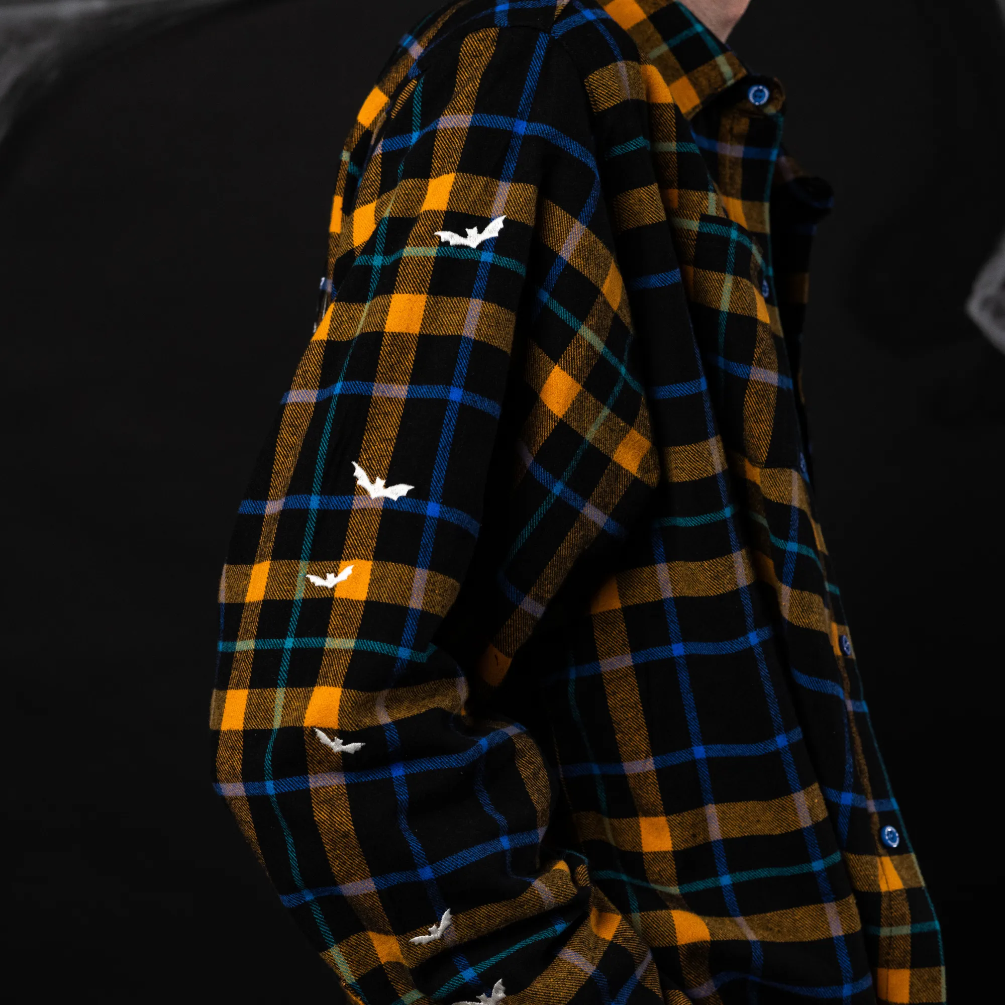 Scareworthy Glow Haunted House Flannel sold by Cakeworthy product image thumbnail 4