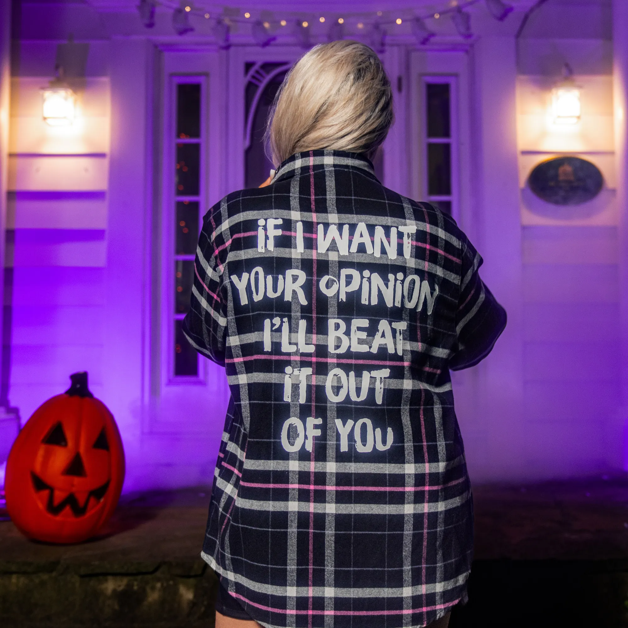 Elvira Opinion Flannel sold by Cakeworthy