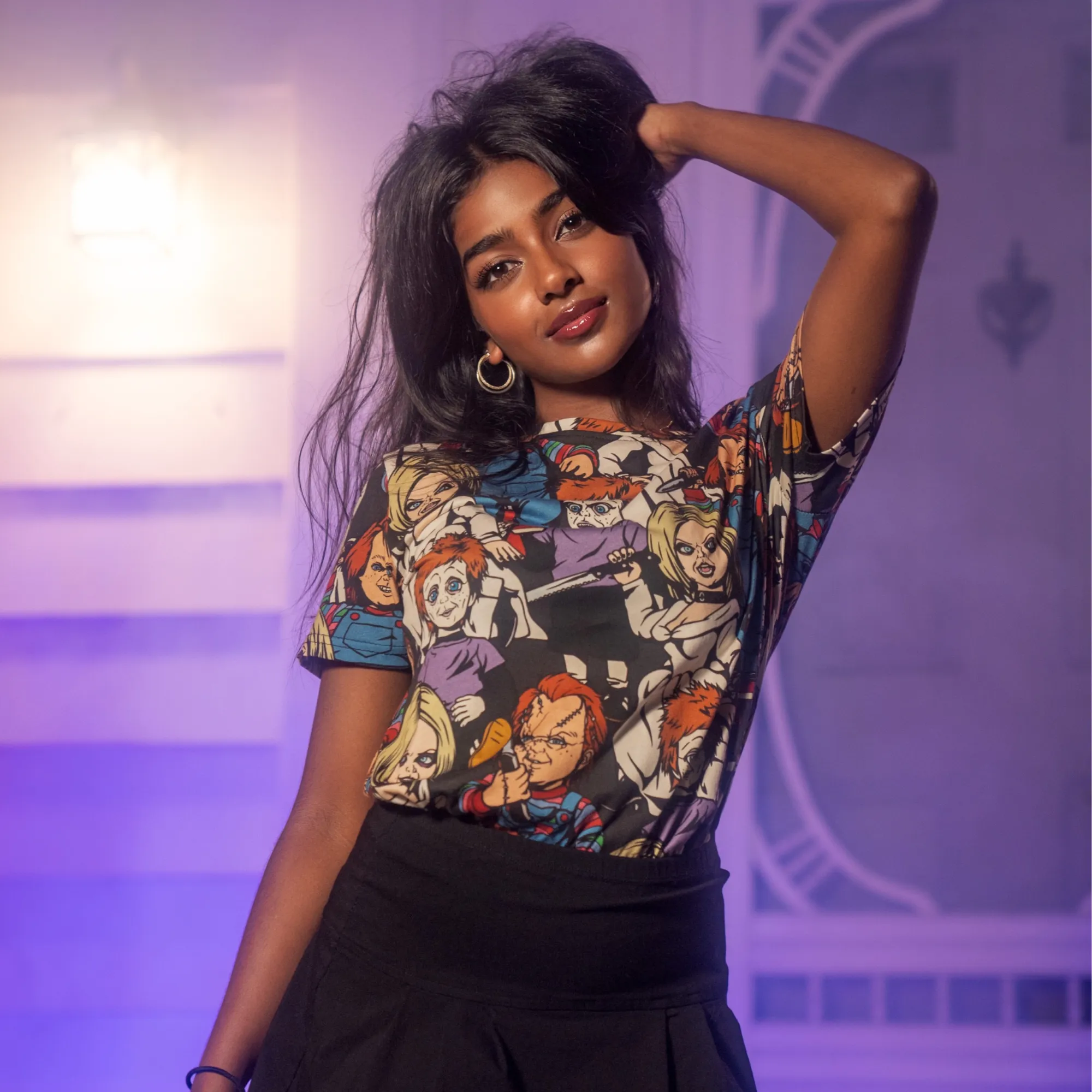 Chucky AOP T-Shirt sold by Cakeworthy