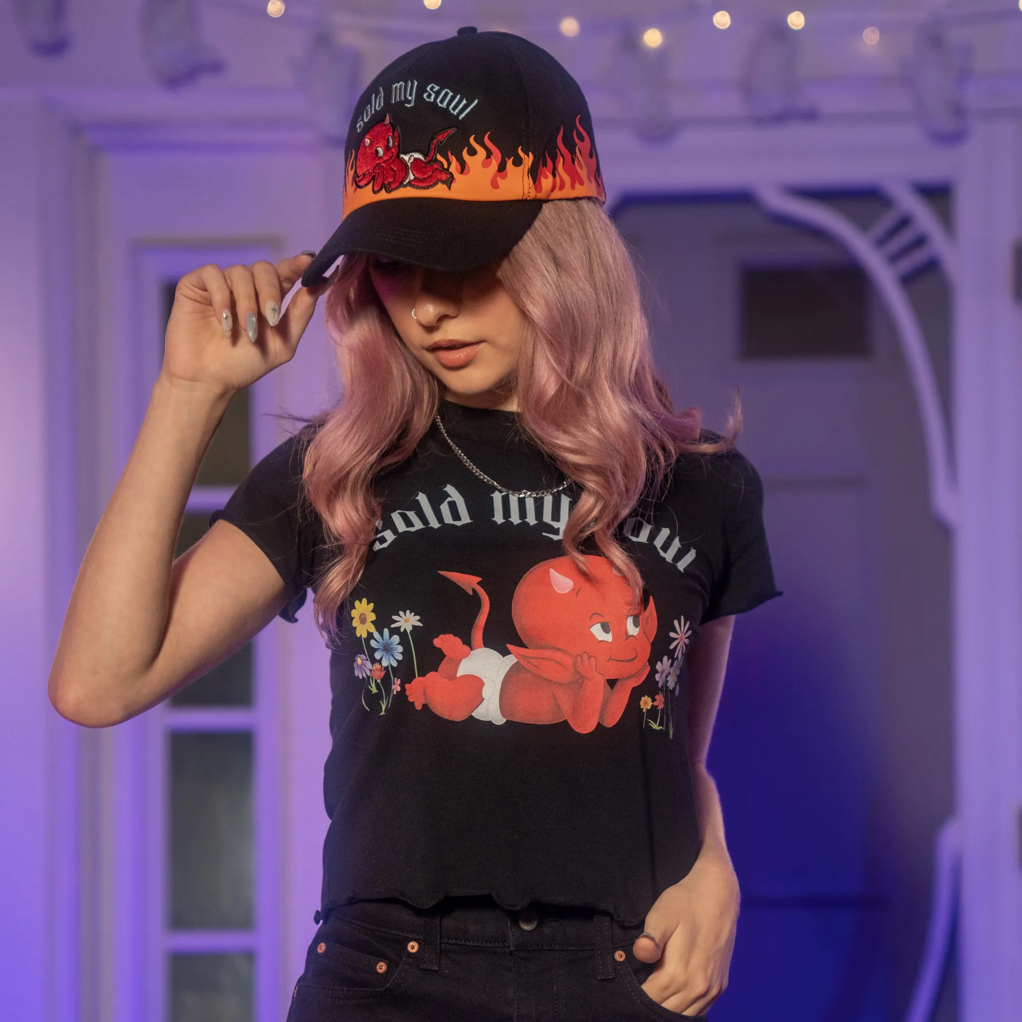 Hot Stuff Crop Tee sold by Cakeworthy product image thumbnail 5