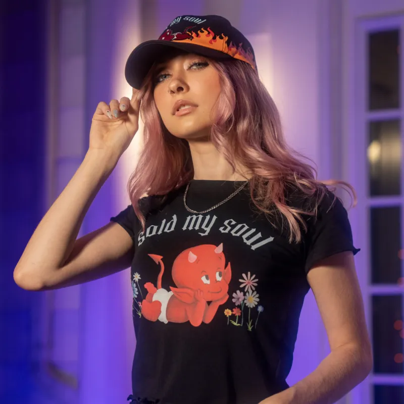 Hot Stuff Crop Tee sold by Cakeworthy