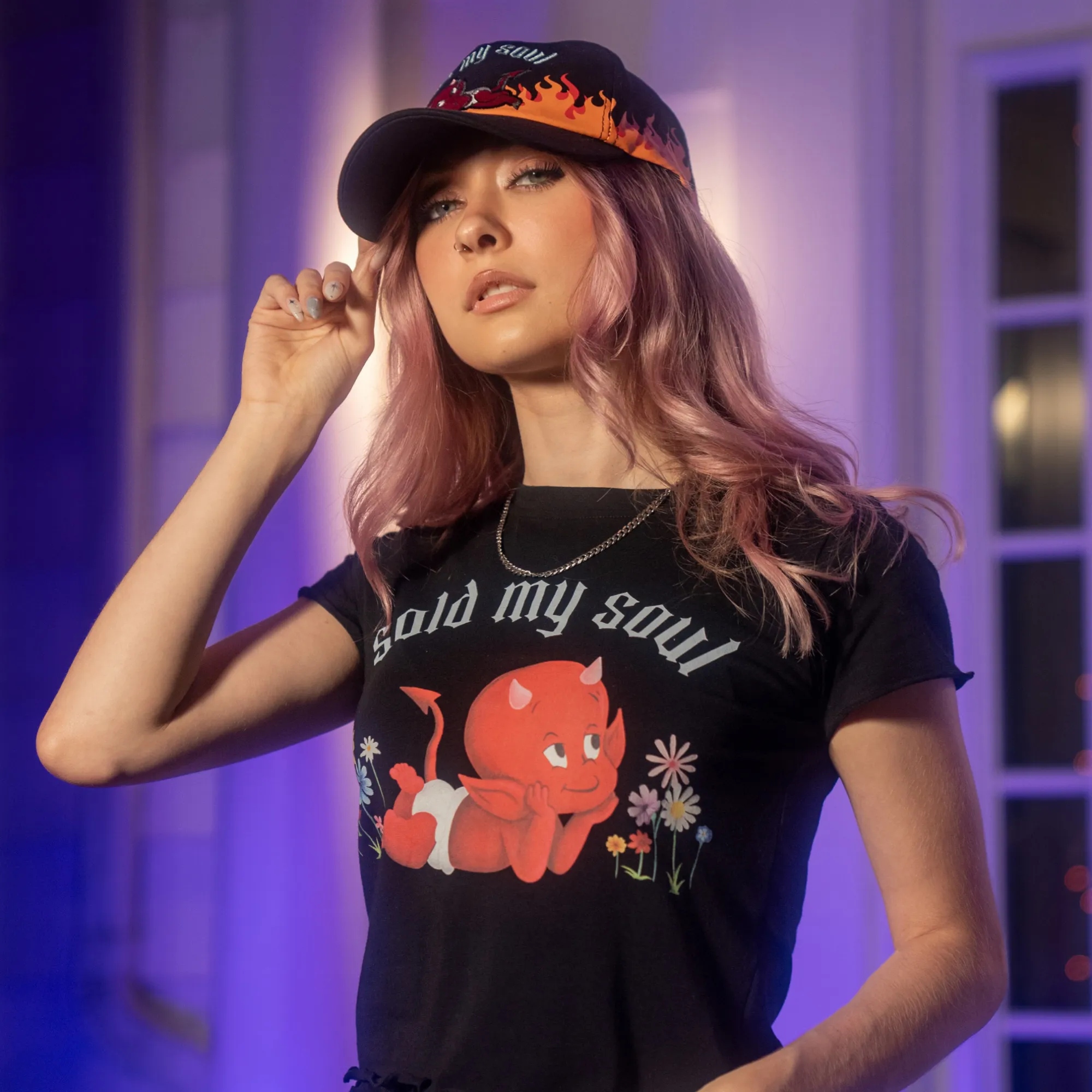 Hot Stuff Crop Tee sold by Cakeworthy