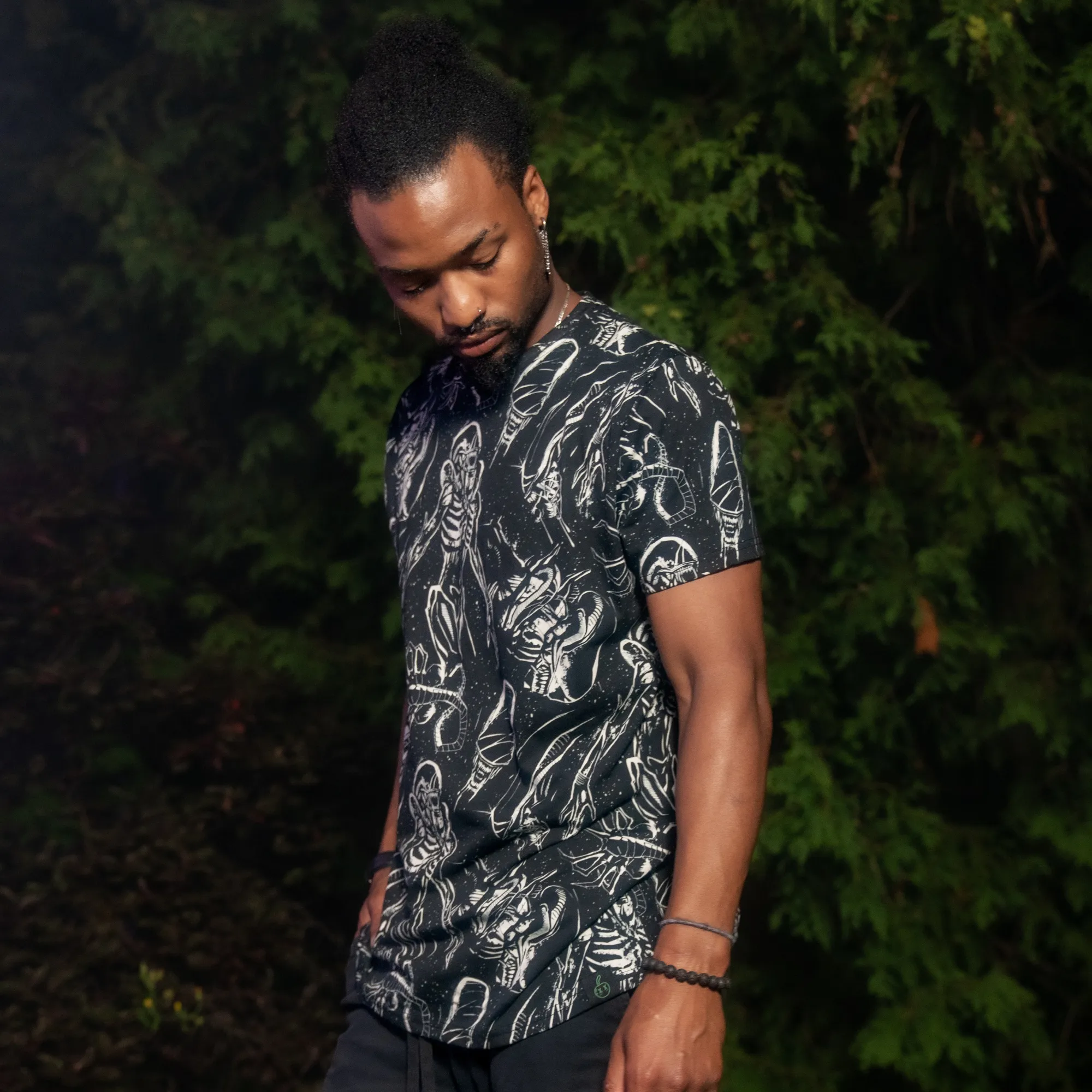 Alien AOP T-Shirt sold by Cakeworthy product image thumbnail 4