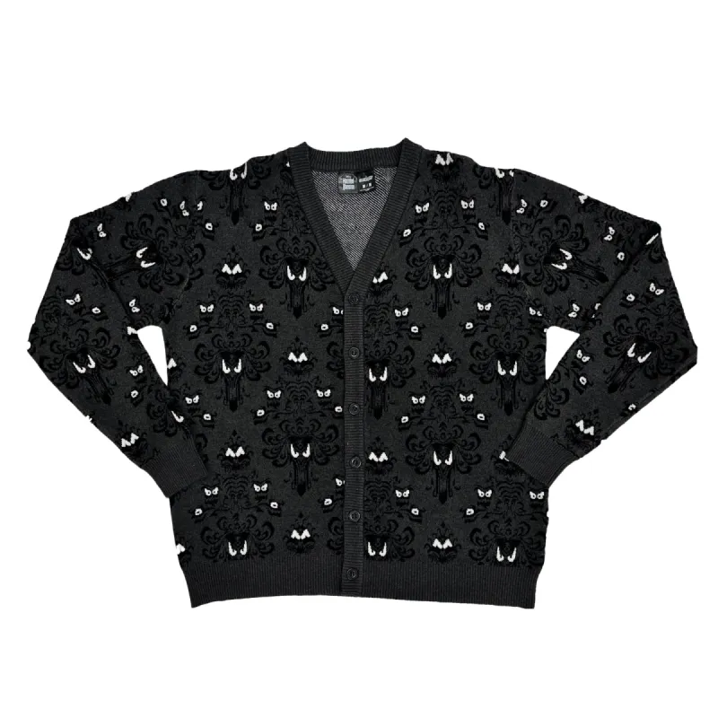 Haunted Mansion Wallpaper Glow In The Dark Cardigan sold by Cakeworthy