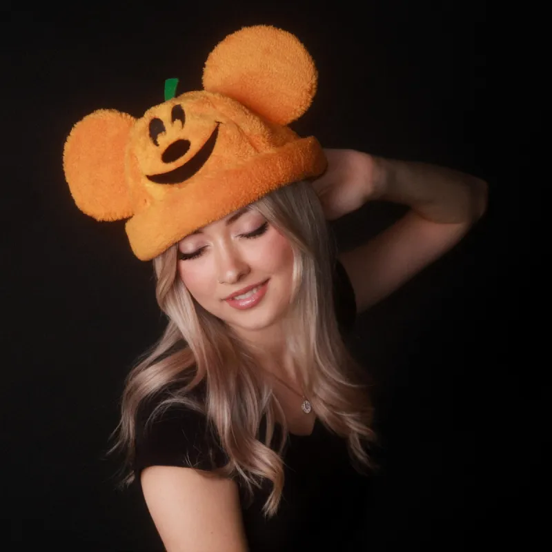 Sherpa Mickey Pumpkin Beanie sold by Cakeworthy