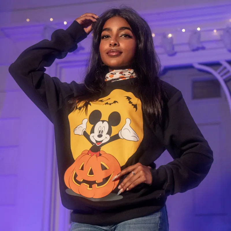 Mickey Pumpkin Collared Crewneck sold by Cakeworthy