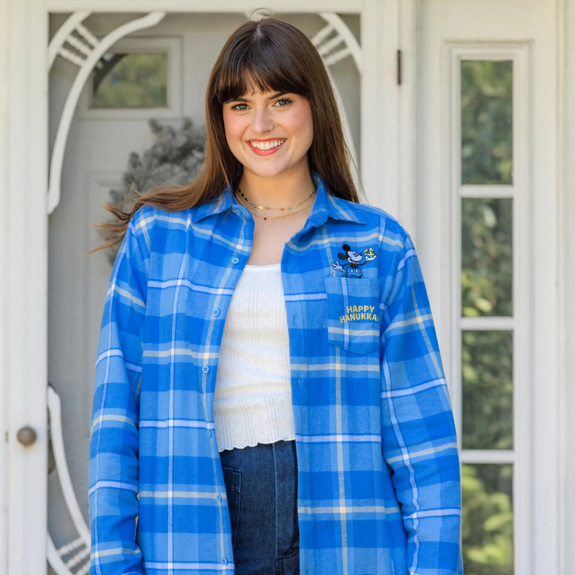 Mickey Hanukkah Flannel sold by Cakeworthy product image thumbnail 2