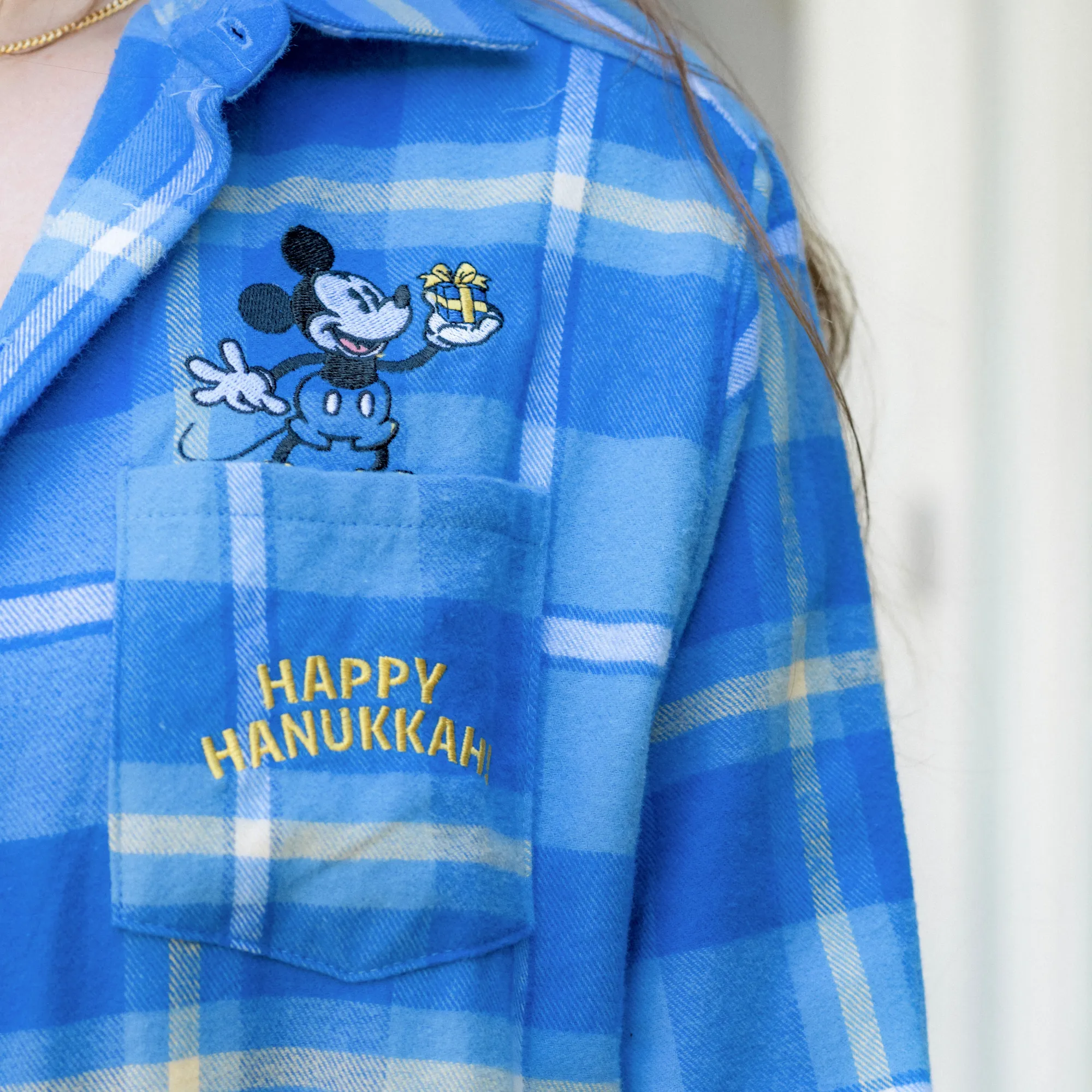 Mickey Hanukkah Flannel sold by Cakeworthy product image thumbnail 4