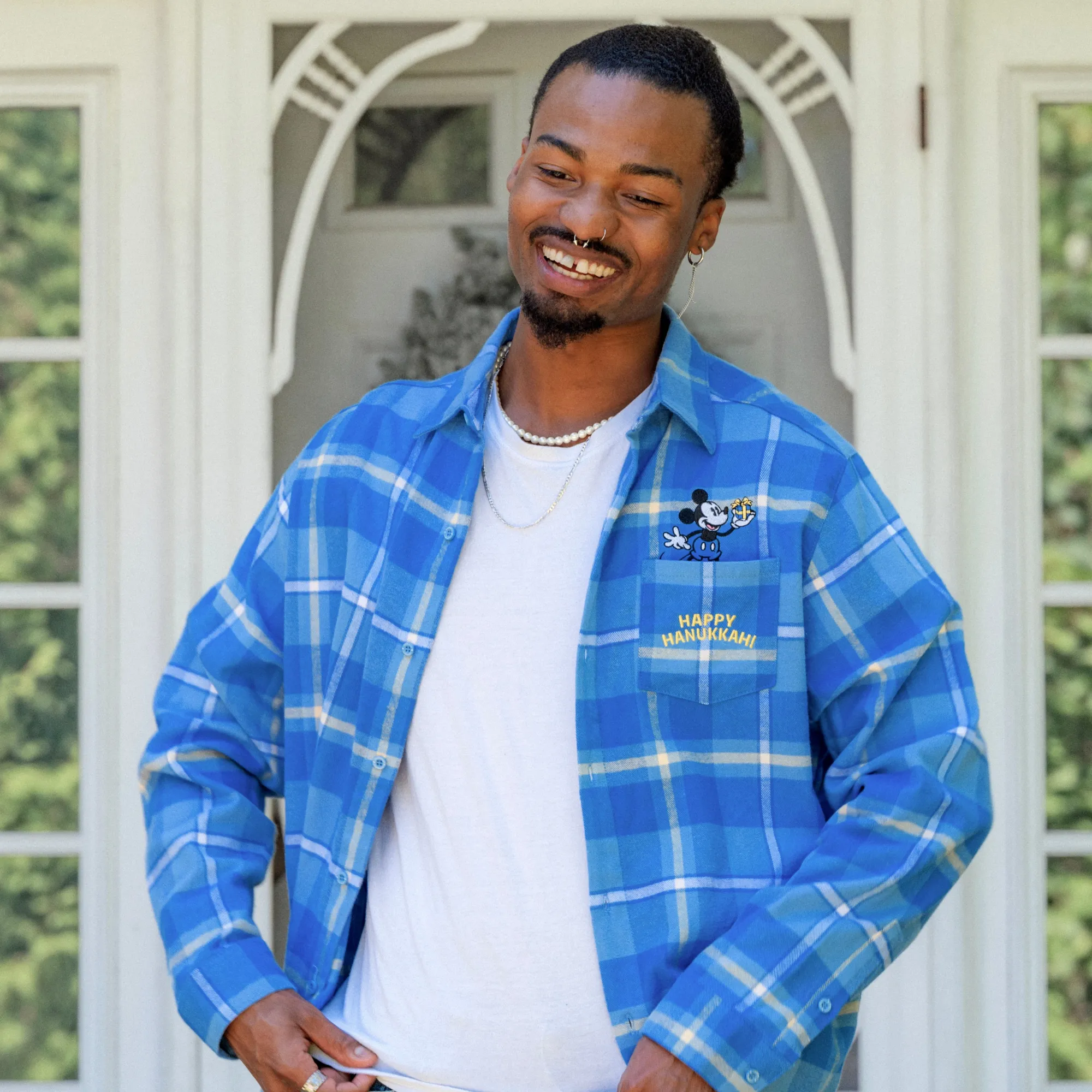 Mickey Hanukkah Flannel sold by Cakeworthy product image thumbnail 3