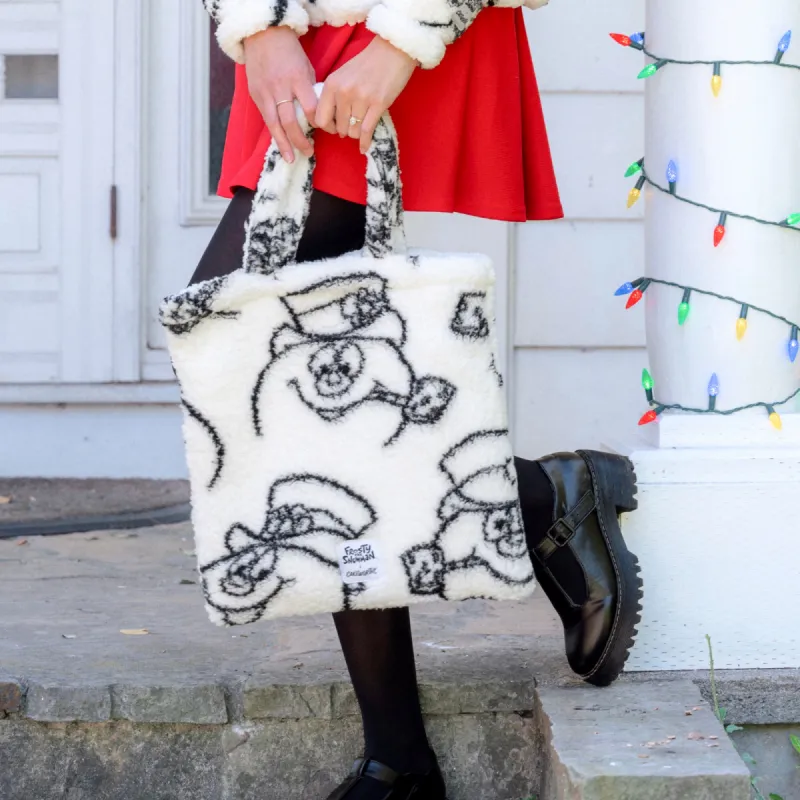 Frosty the Snowman Sherpa Tote sold by Cakeworthy