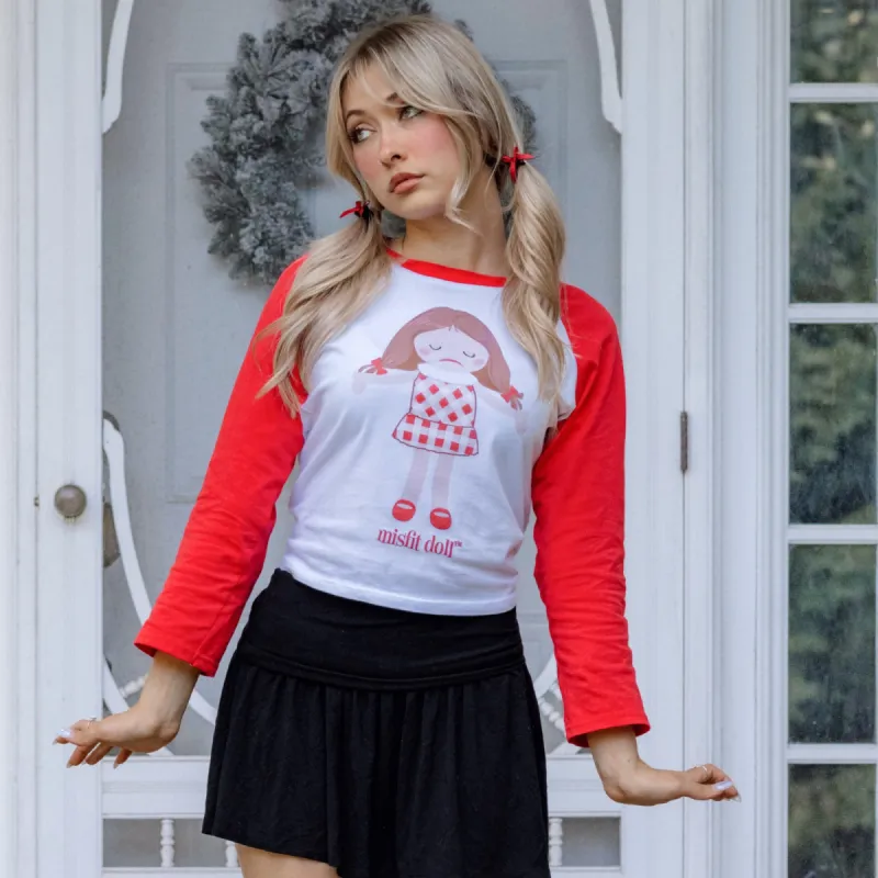 Misfit Doll Crop Raglan sold by Cakeworthy