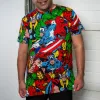 Marvel Comics AOP T-Shirt sold by Cakeworthy