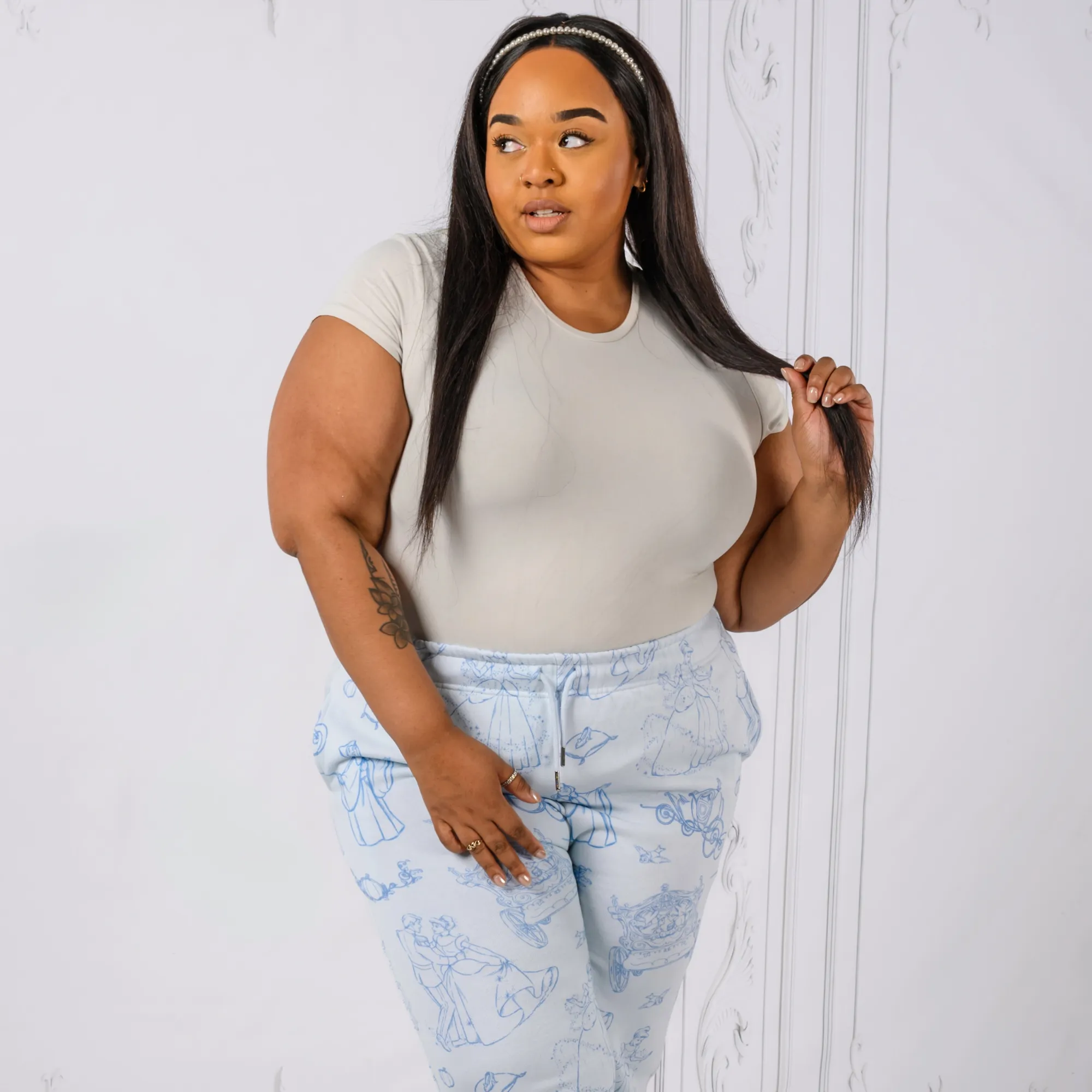 Cinderella AOP Joggers sold by Cakeworthy product image thumbnail 5