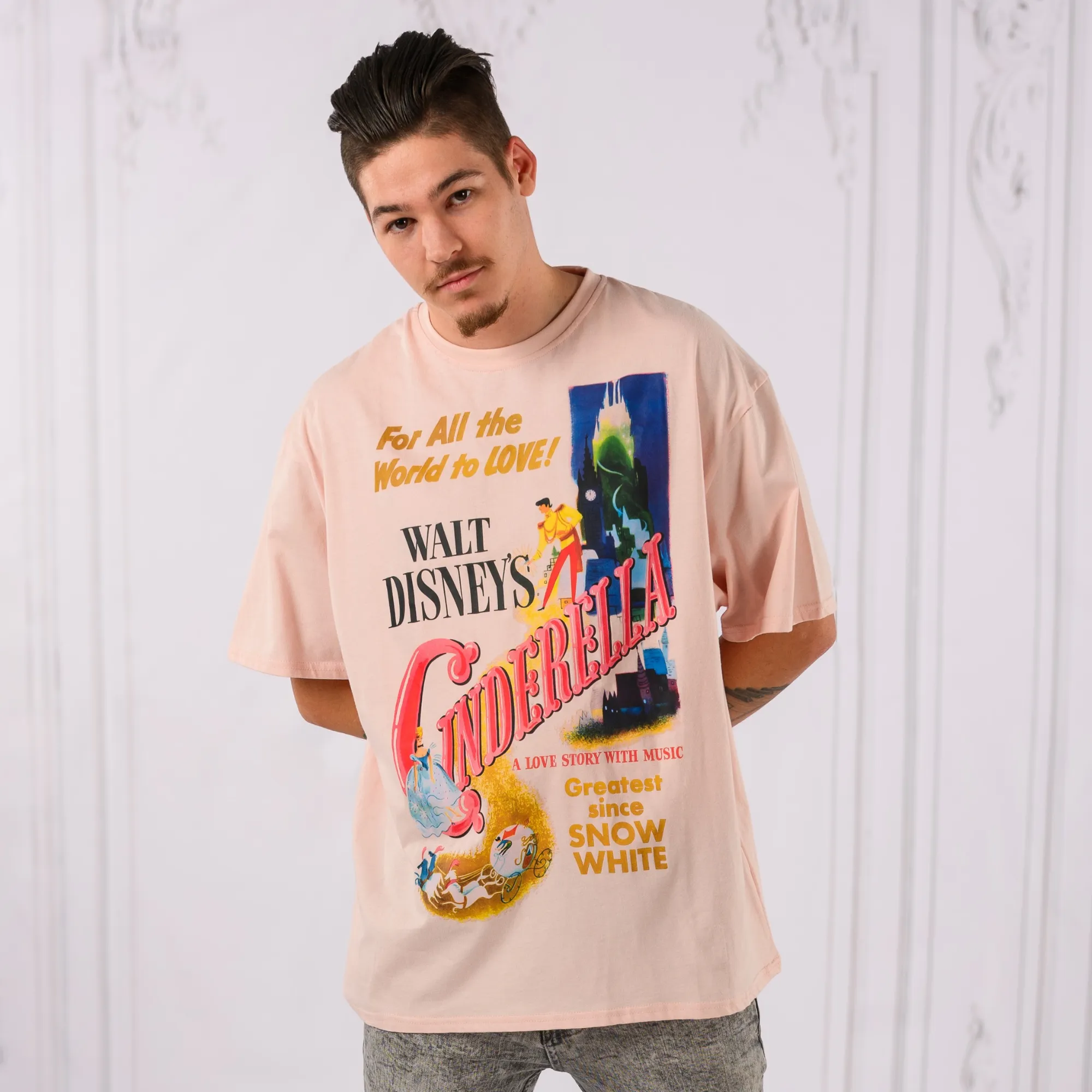 Cinderella Poster Drop Sleeve T-Shirt sold by Cakeworthy product image thumbnail 5