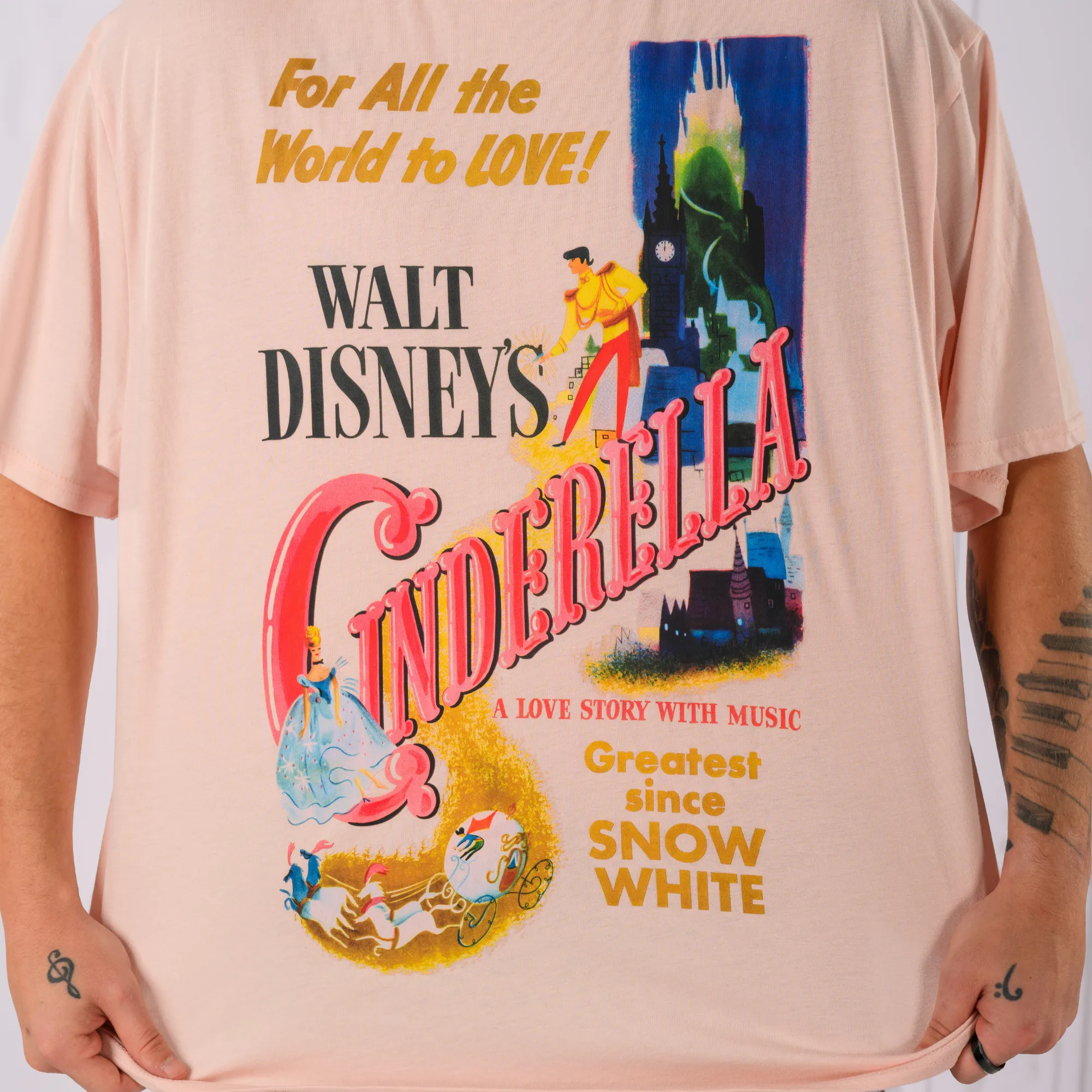 Cinderella Poster Drop Sleeve T-Shirt sold by Cakeworthy product image thumbnail 4