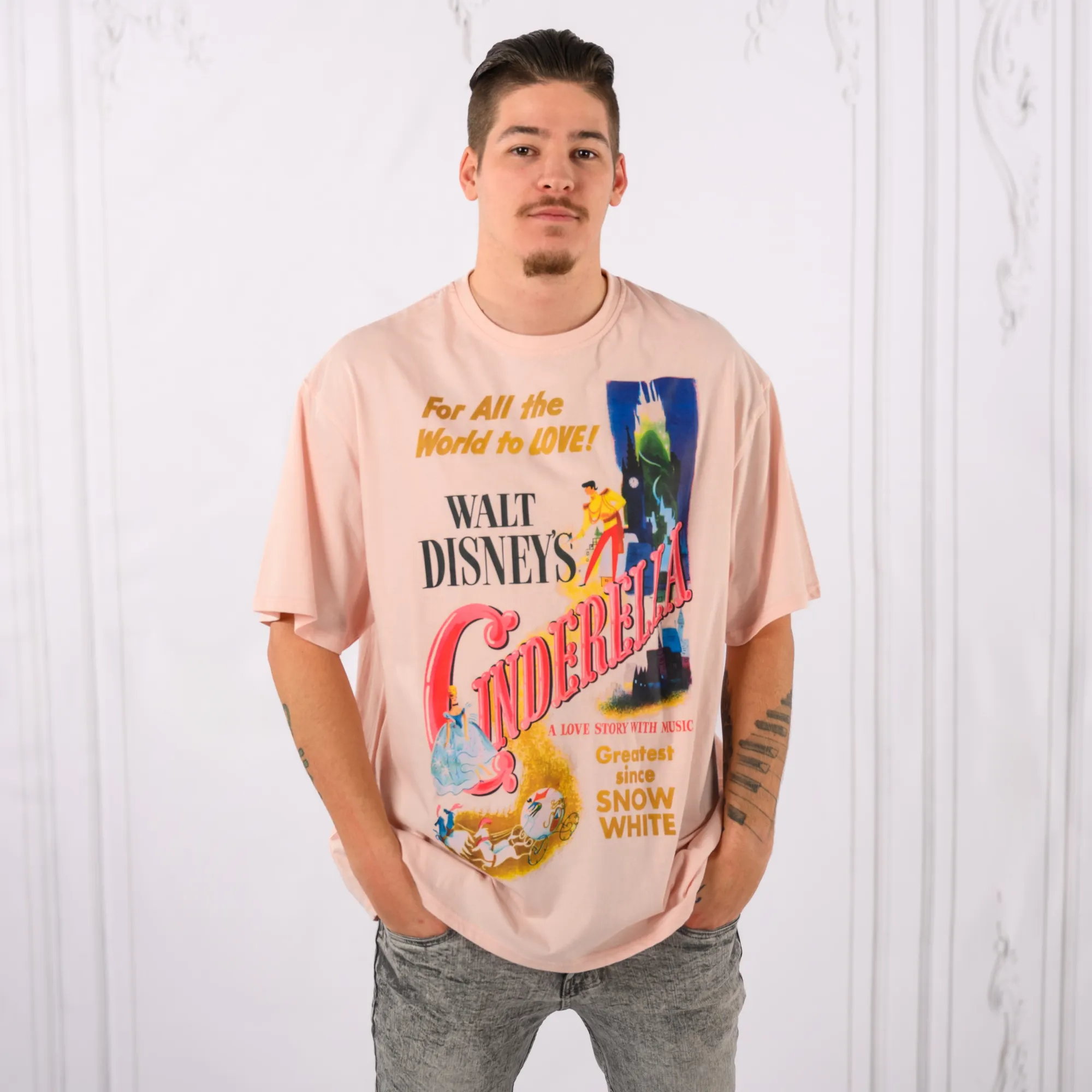 Cinderella Poster Drop Sleeve T-Shirt sold by Cakeworthy product image thumbnail 2