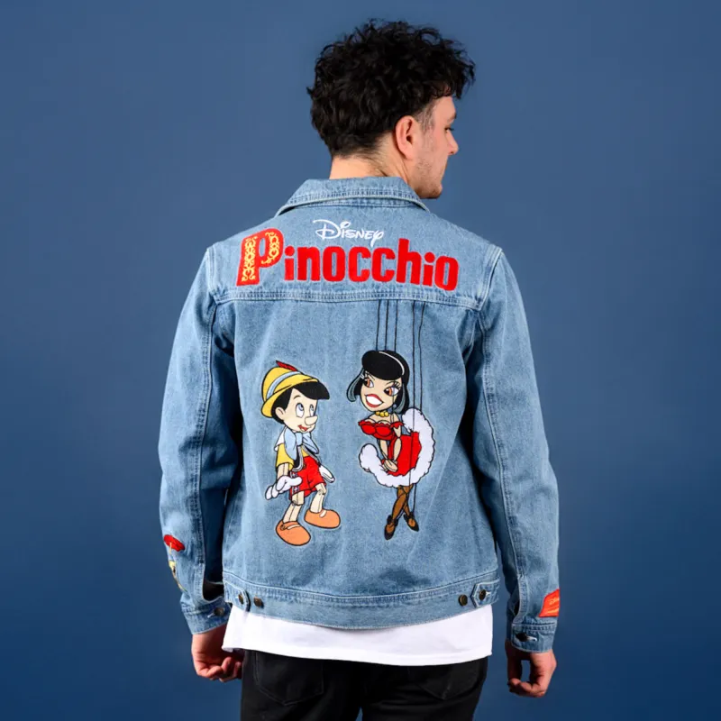 Pinocchio Anniversary Denim Jacket sold by Cakeworthy